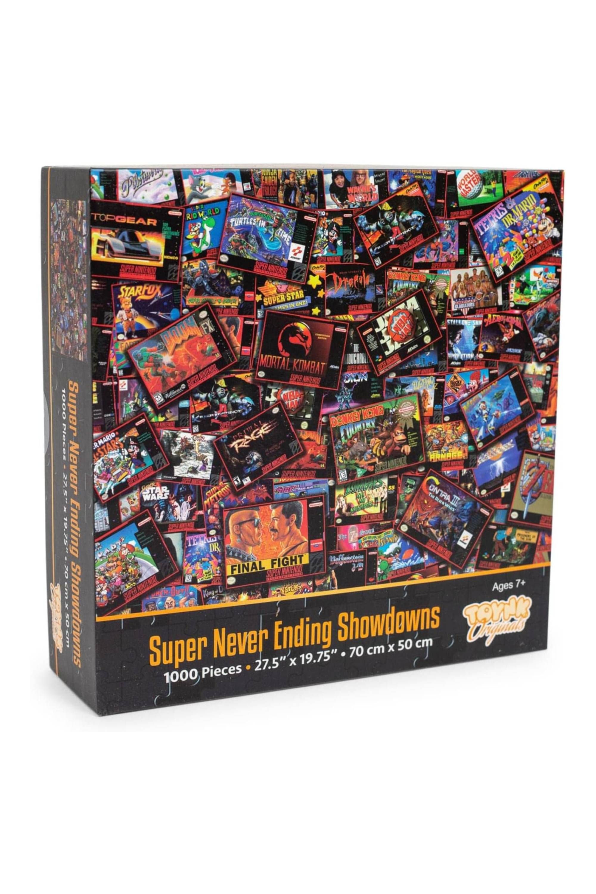 Toynk Super Never Ending Showdowns Retro Video Games 1000-Piece Jigsaw Puzzle