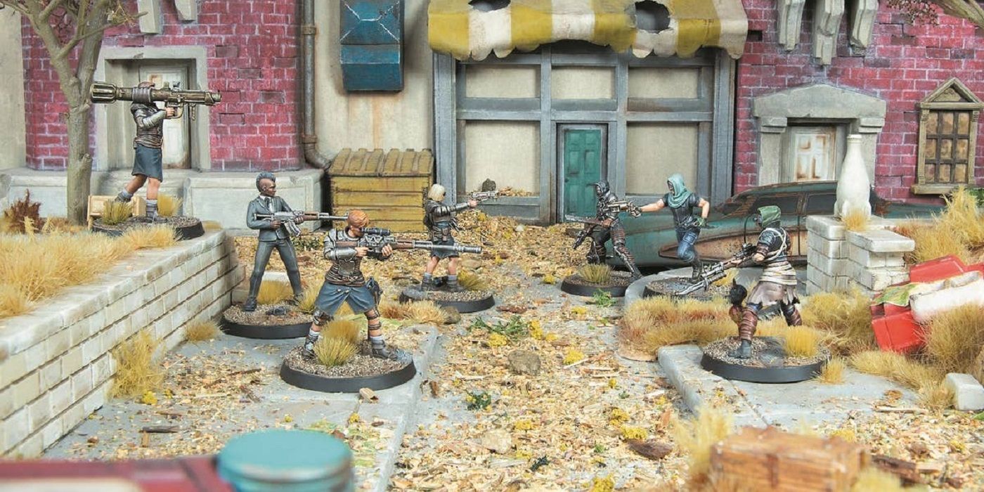 two squads of marauders face off in fallout factions nuka world