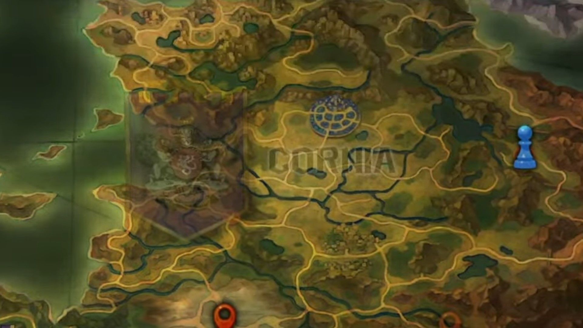 Unicorn Overlord Cornia Map