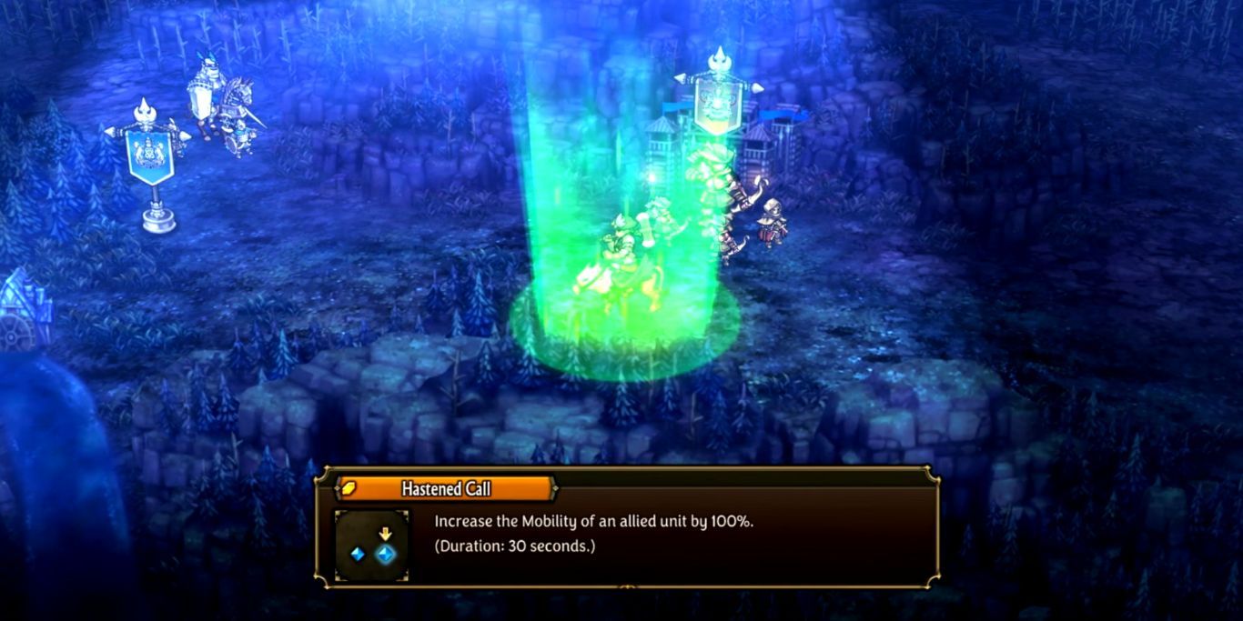 Unicorn Overlord Gryphon Knight Using Hastened Call Ability