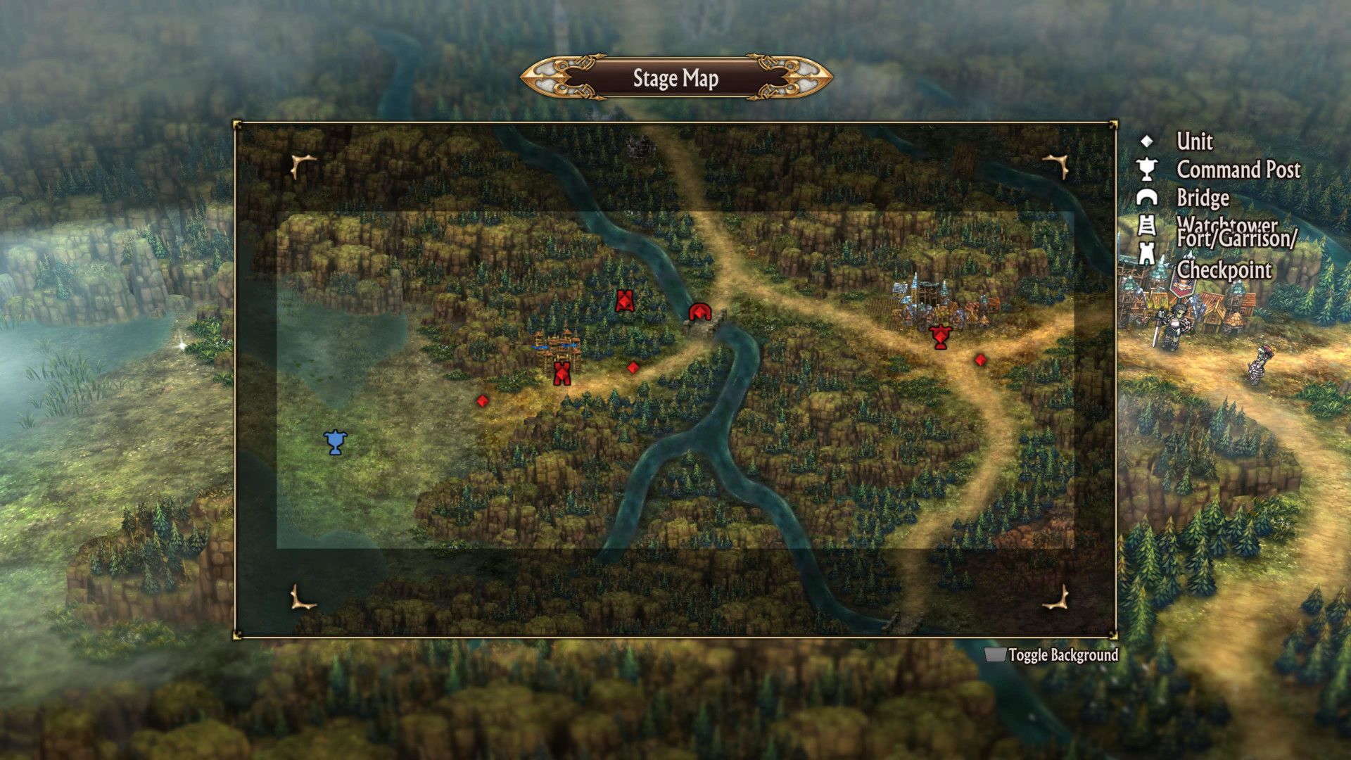 Unicorn Overlord, Map of the stage