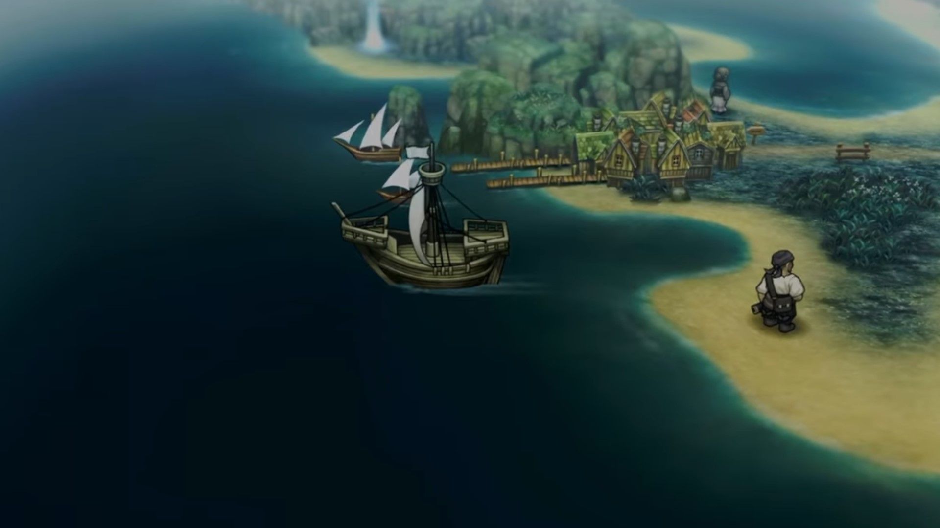 A ship sets sail towards Albion in Unicorn Overlord.