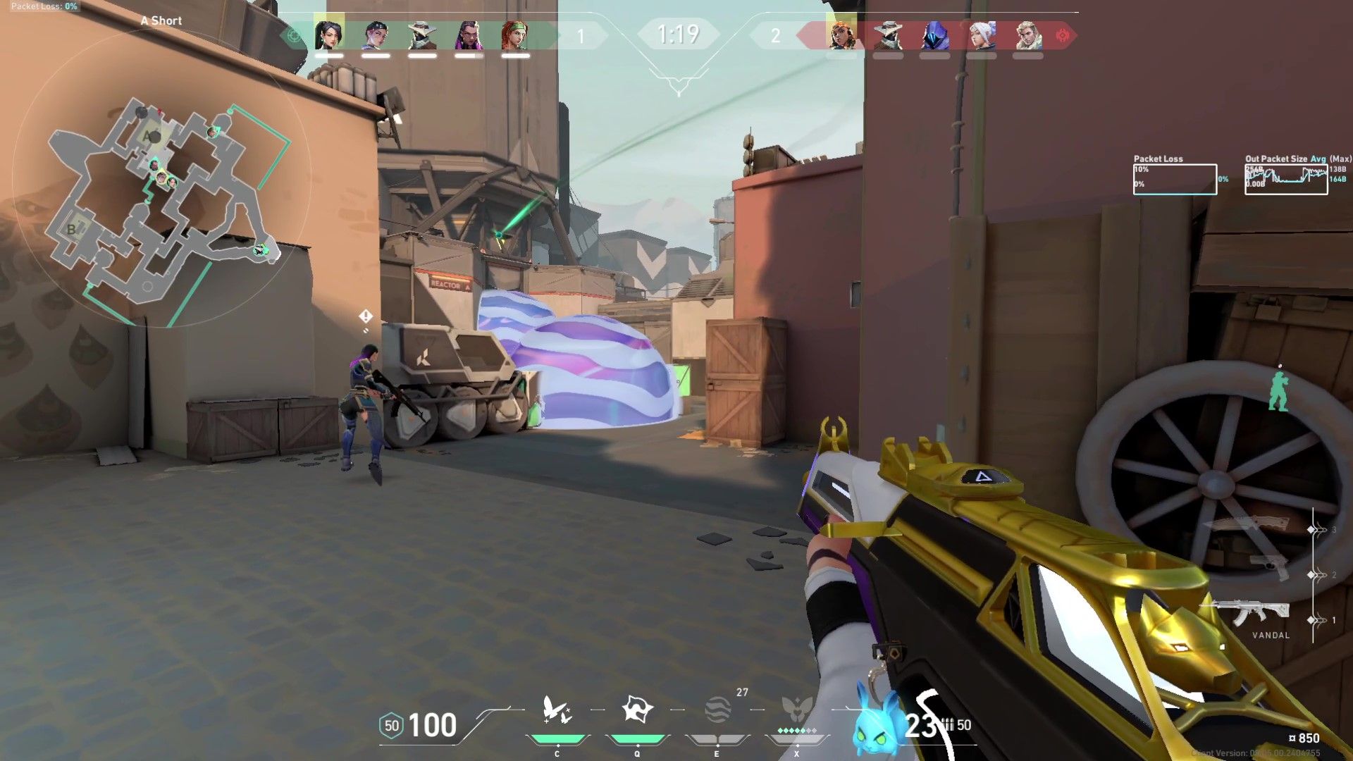 Valorant Clove's Ruse ability blocking vision on Bind