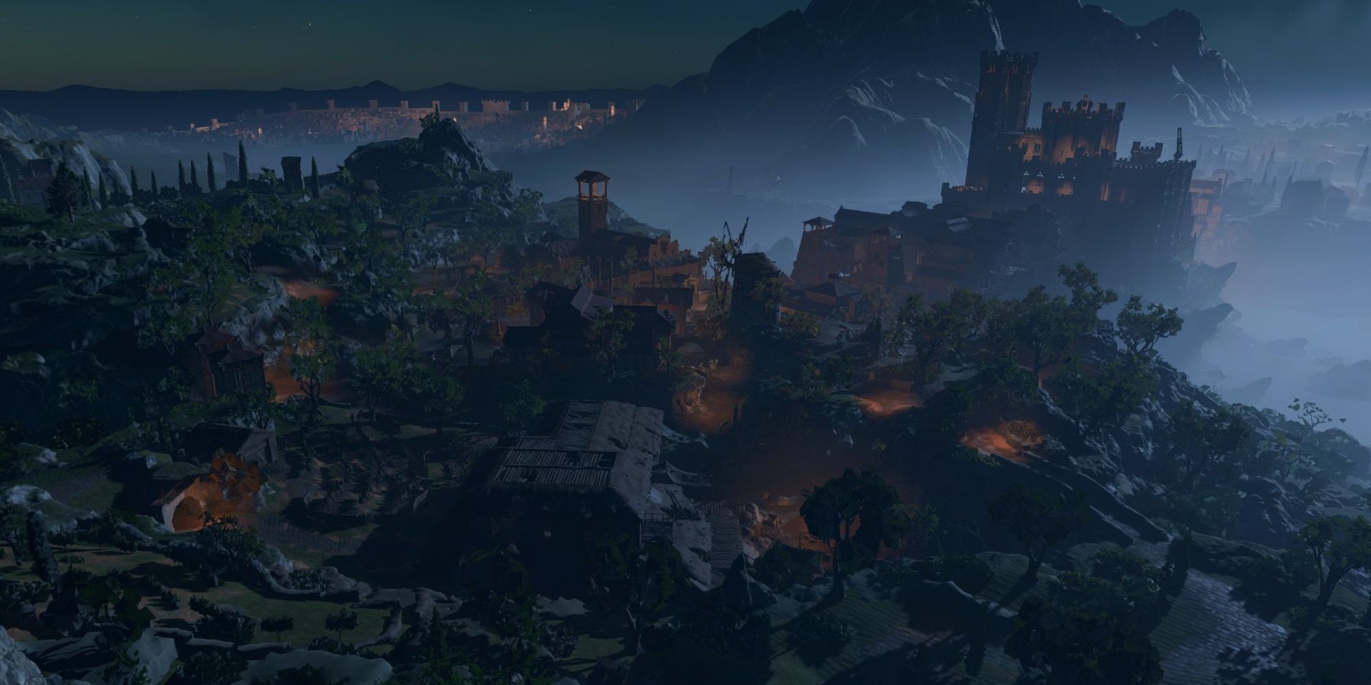 view of Badur's Gate from Wyrm's Lookout, Baldur's Gate 3