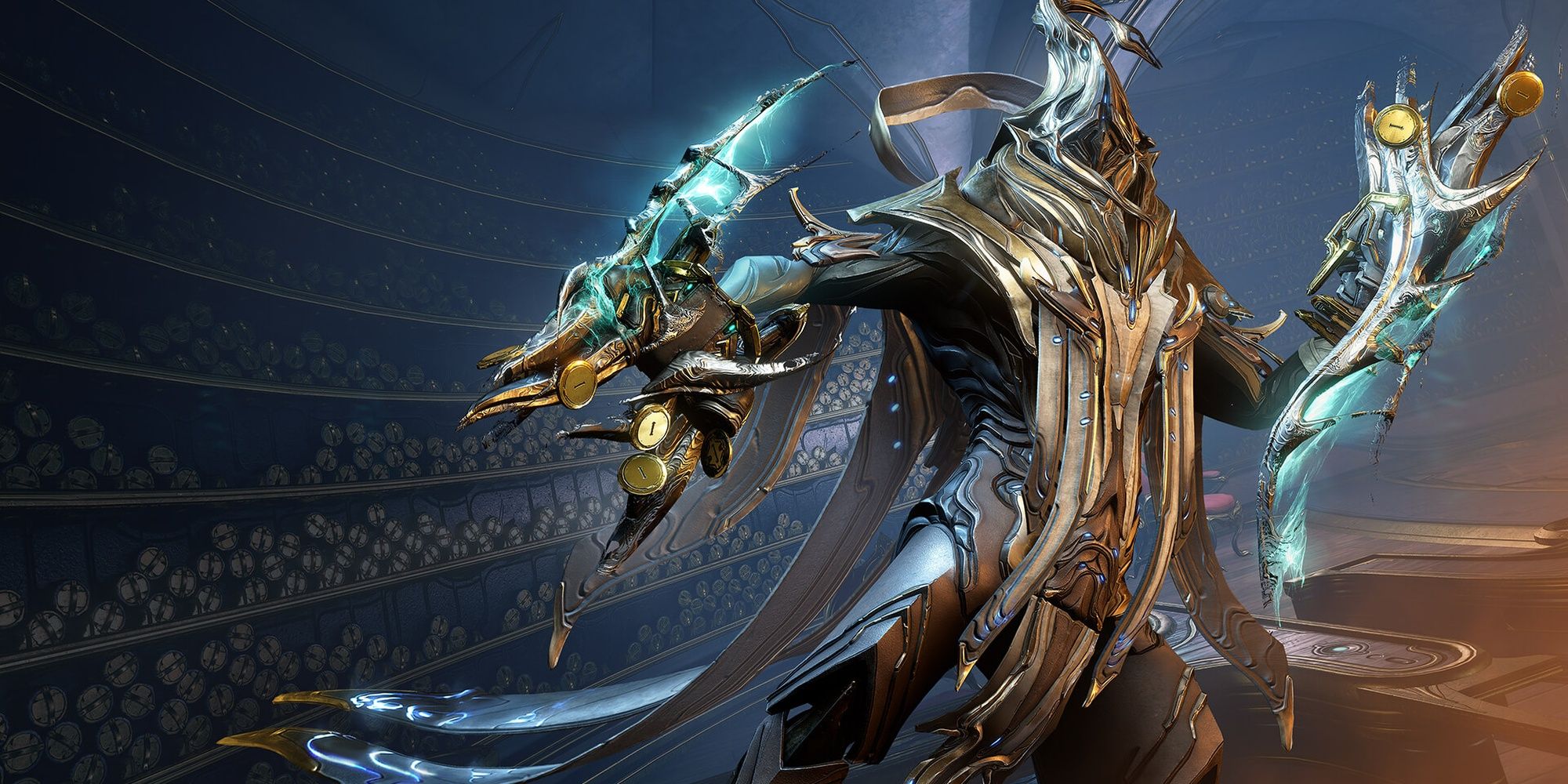 Warframe Dante Wielding Incarnon Fists.