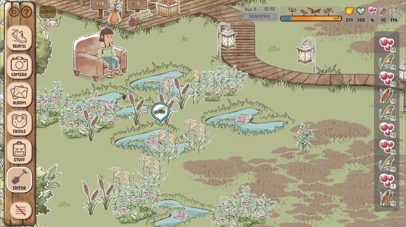 wetlands biome in kamaeru a frog refuge