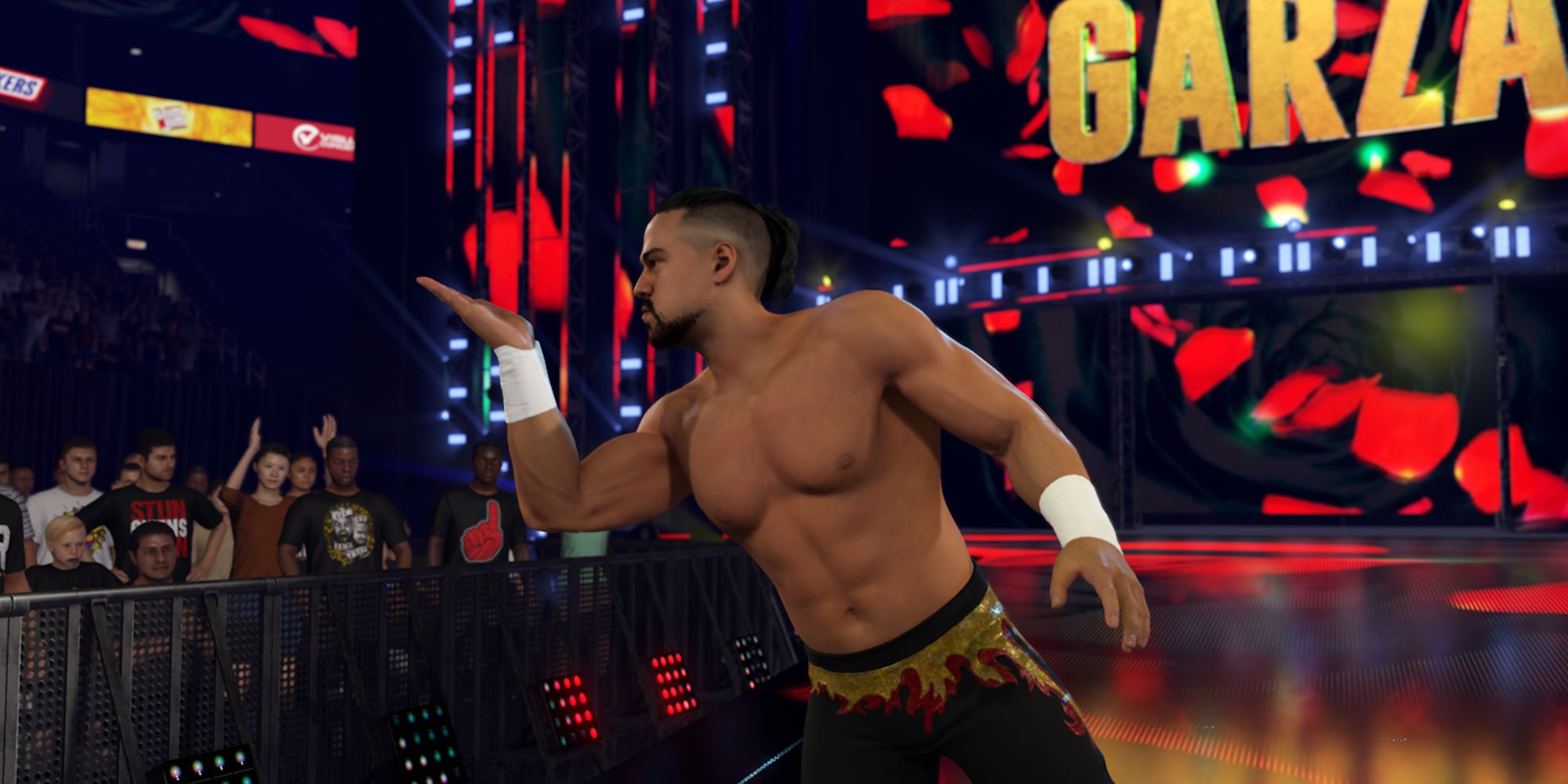 WWE 2K24 Screenshot Of Angel Garza Making His Entrance