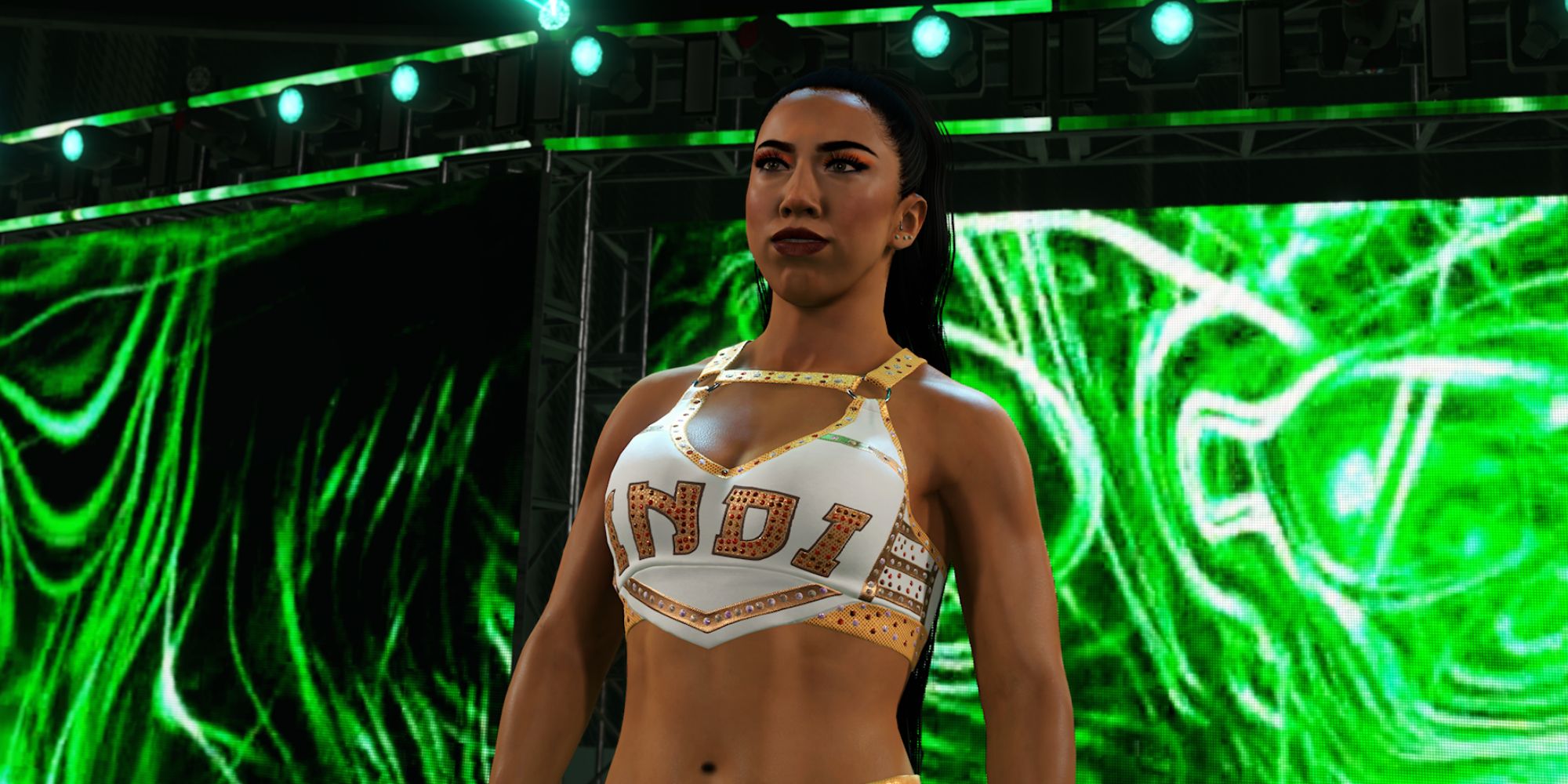 WWE 2K24 Indi Hartwell Making Her Entrance