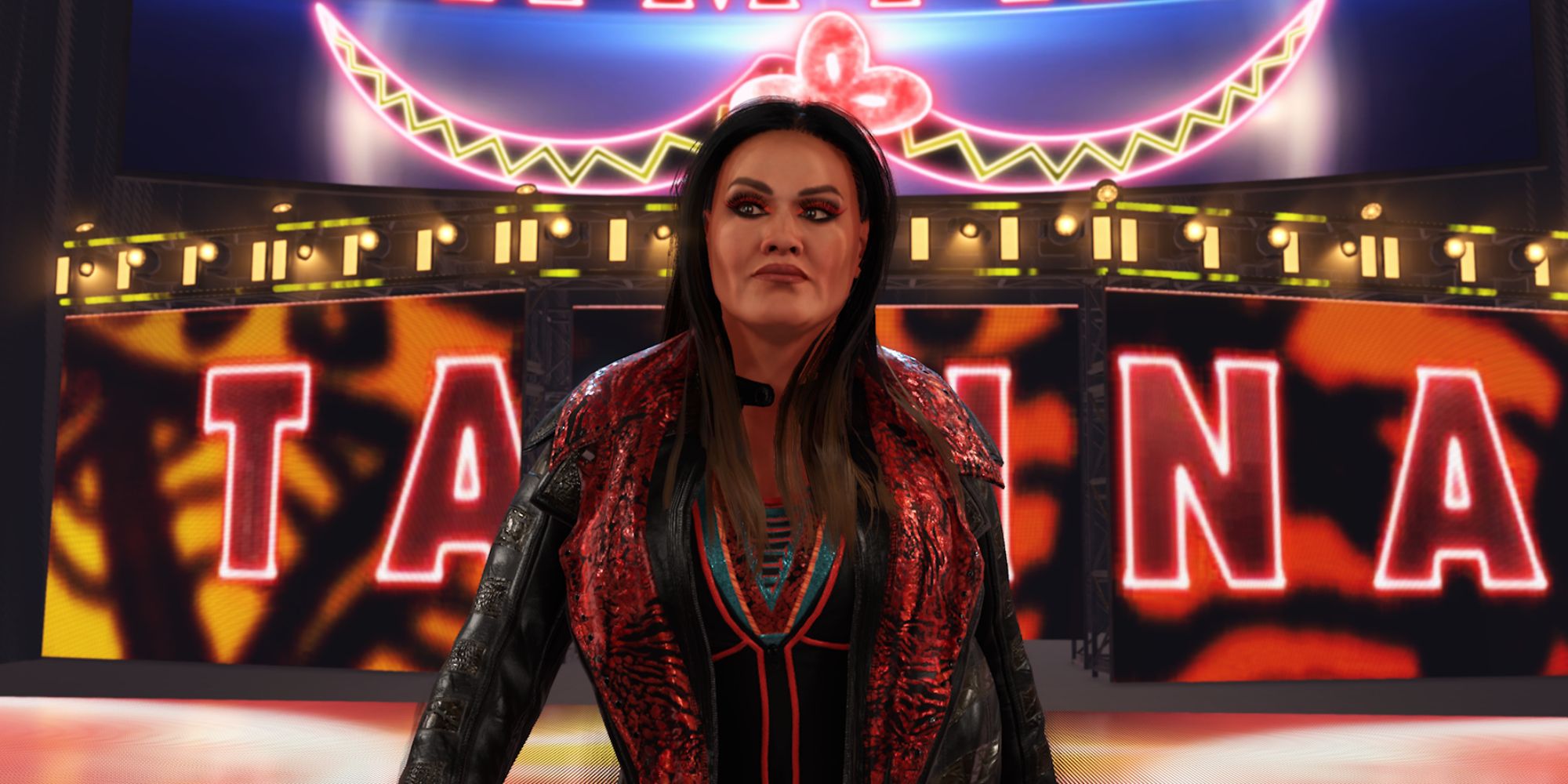 WWE 2K24 Screenshot Of Tamina Entrance