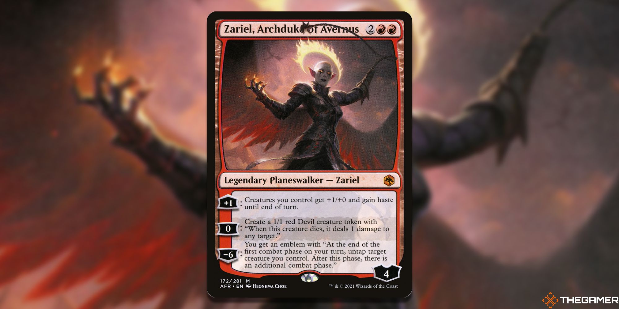 MTG: Zariel, Archduke of Avernus card