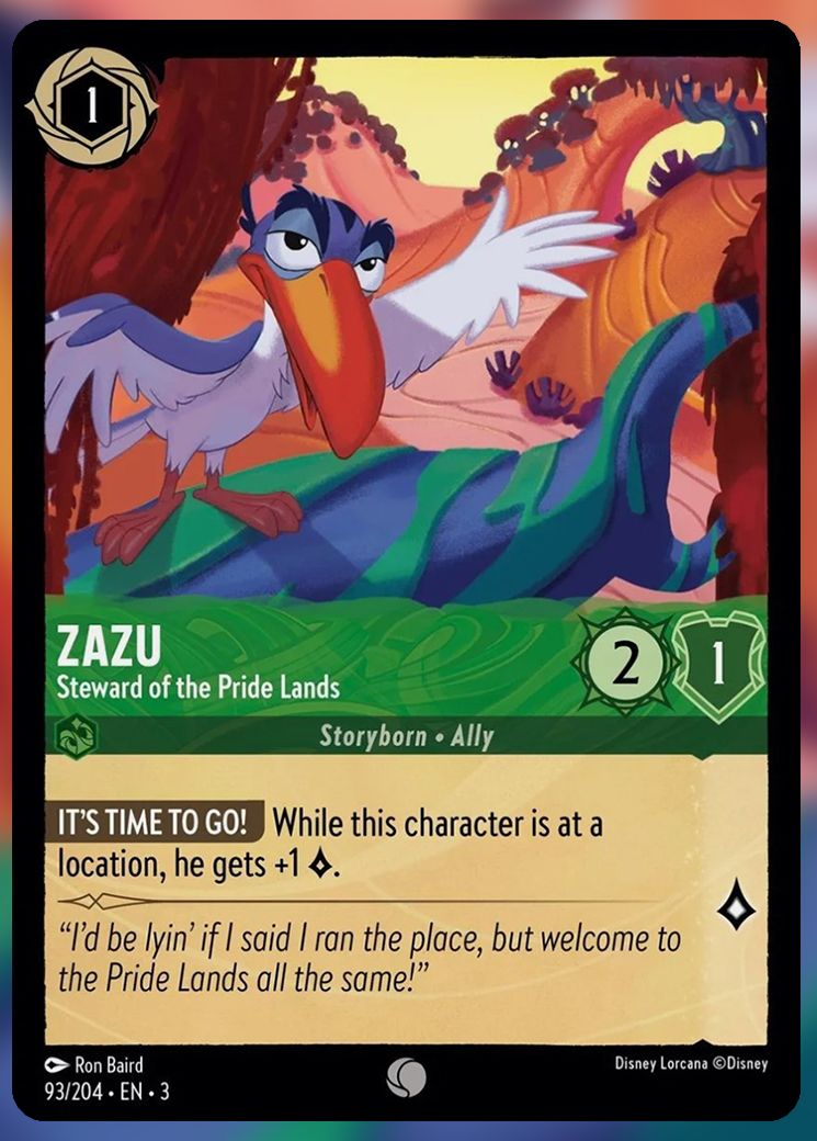 Zazu, Steward of the Pride Lands