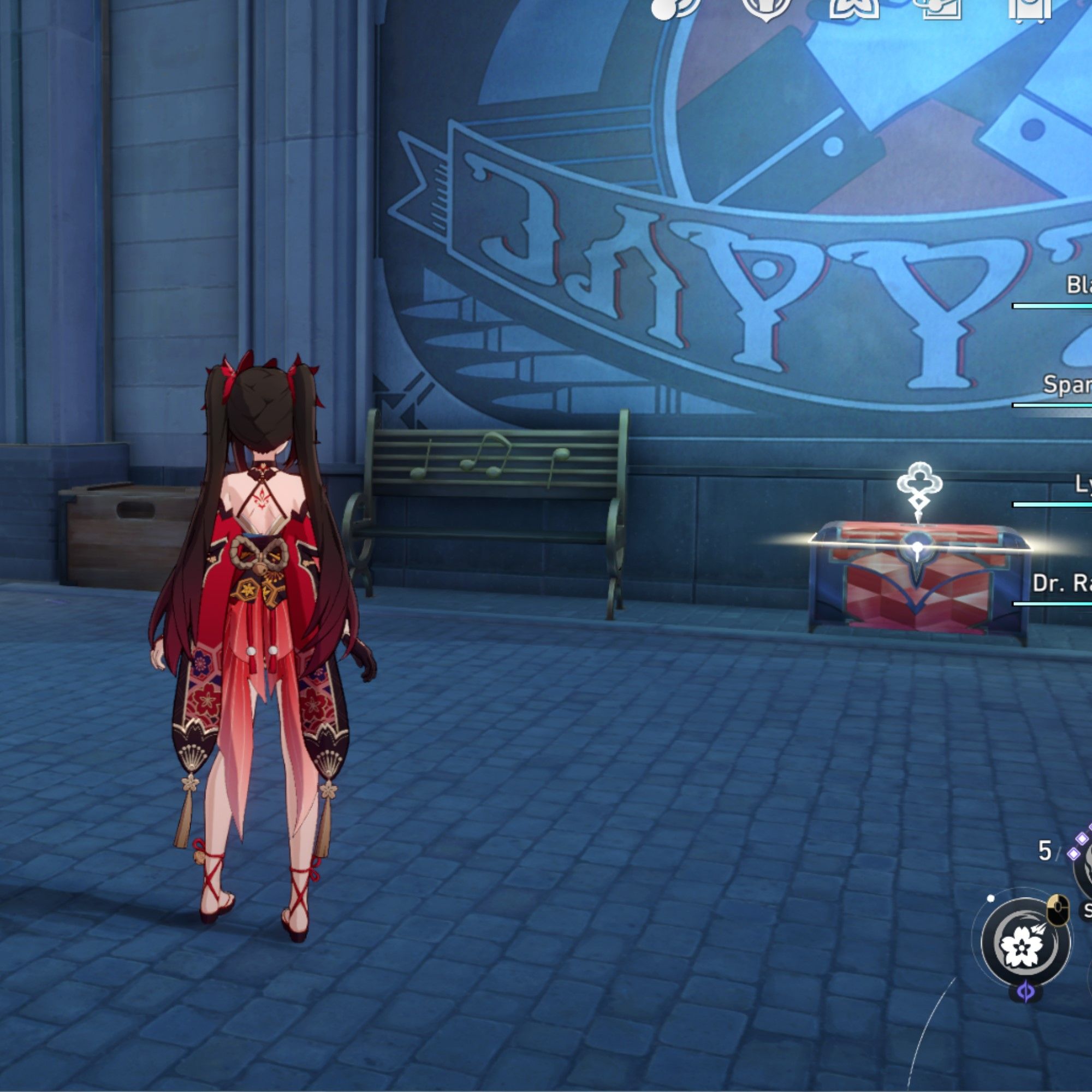 Sparkle is near a chest in Honkai Star Rail.