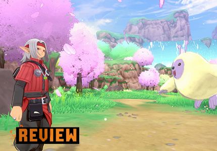 Psaro and a monster talking in Terrestria from Dragon Quest Monsters The Dark Prince