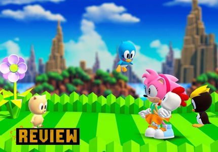 Amy Rose watching over animals in Sonic Superstars
