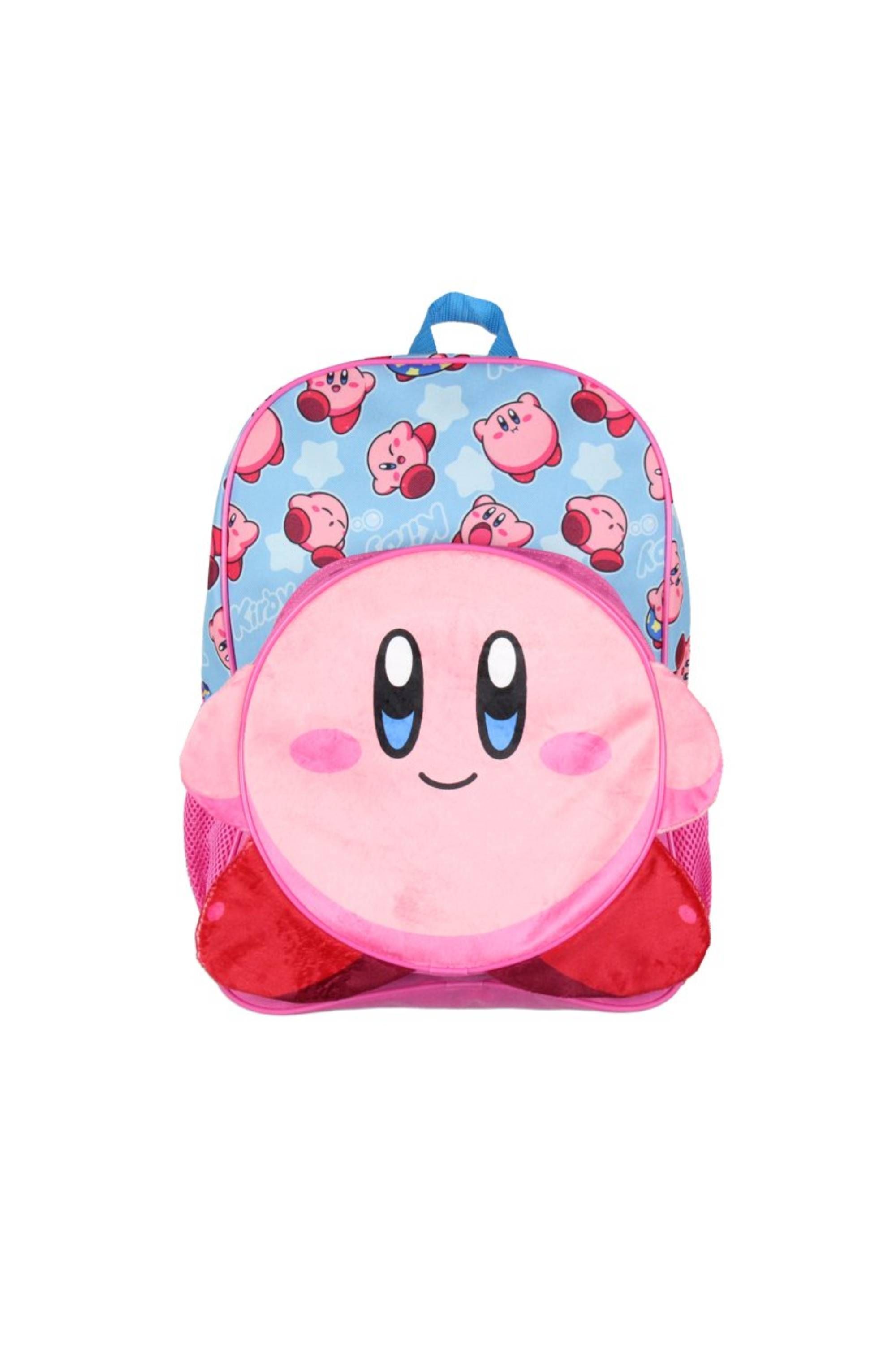 Bioworld Nintendo 3-D Kirby Travel Backpack 16-Inch Sublimated Print Bag