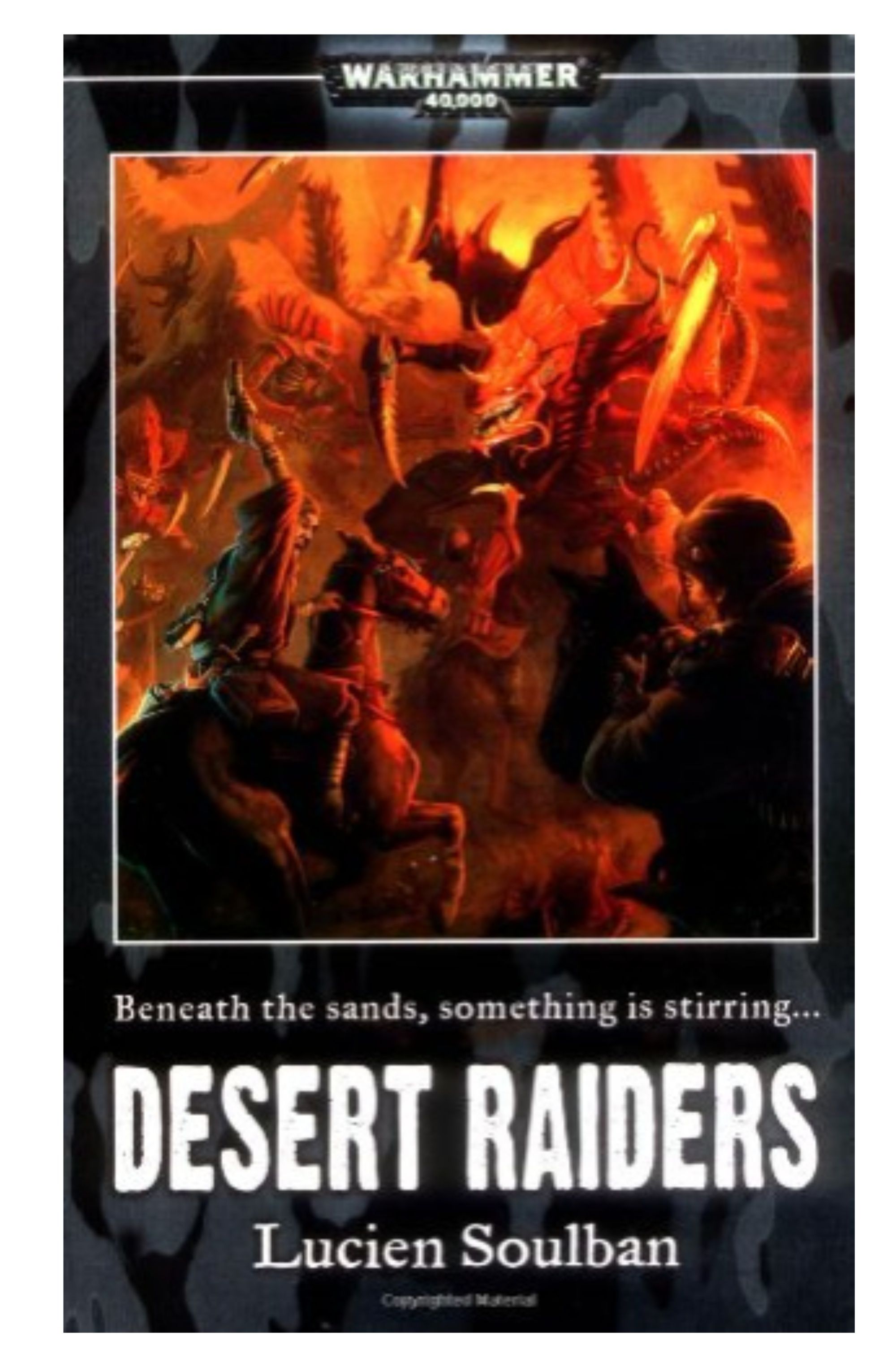 The cover of Lucien Soulban's Desert Raiders novel.
