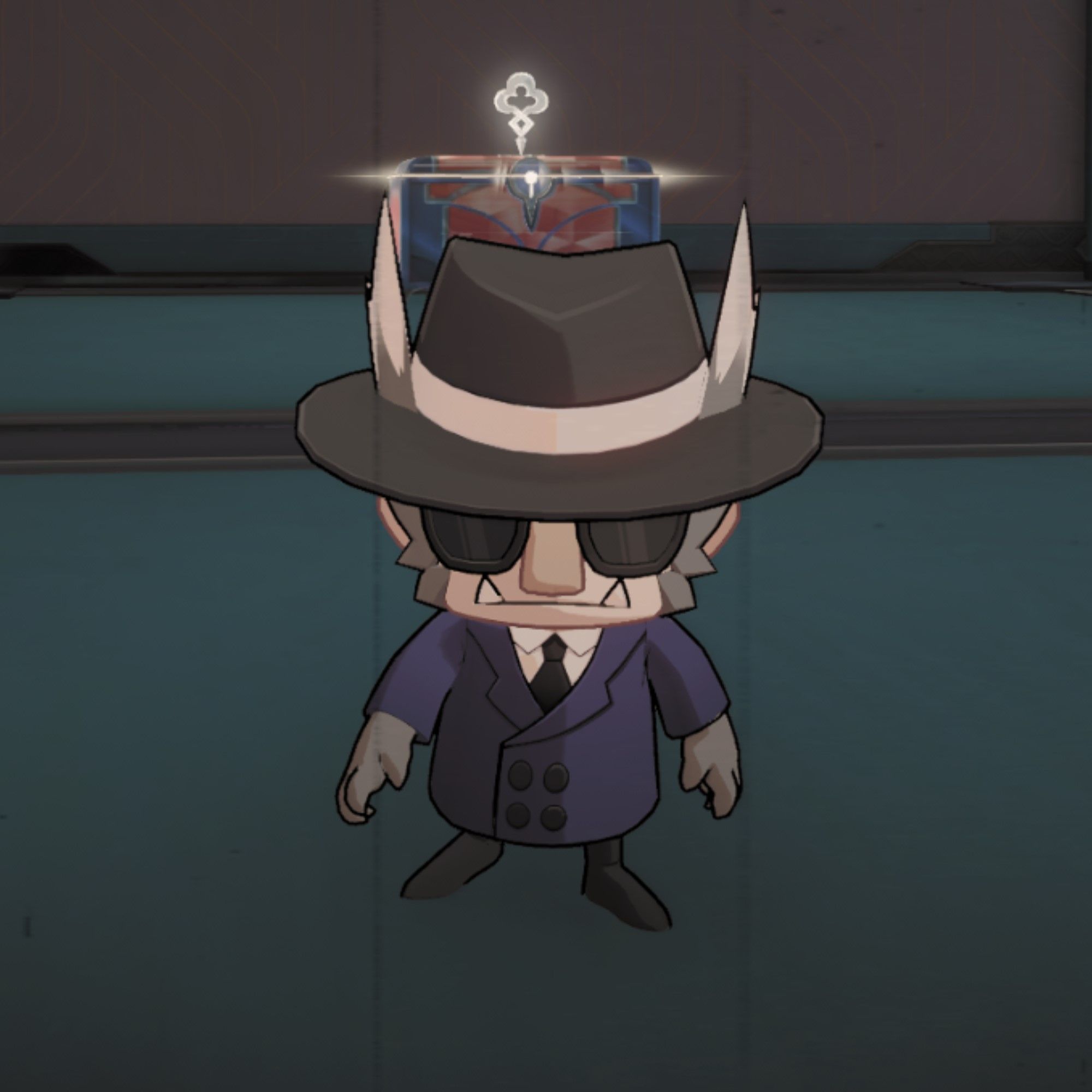 Hanu stands near a chest in Honkai Star Rail.