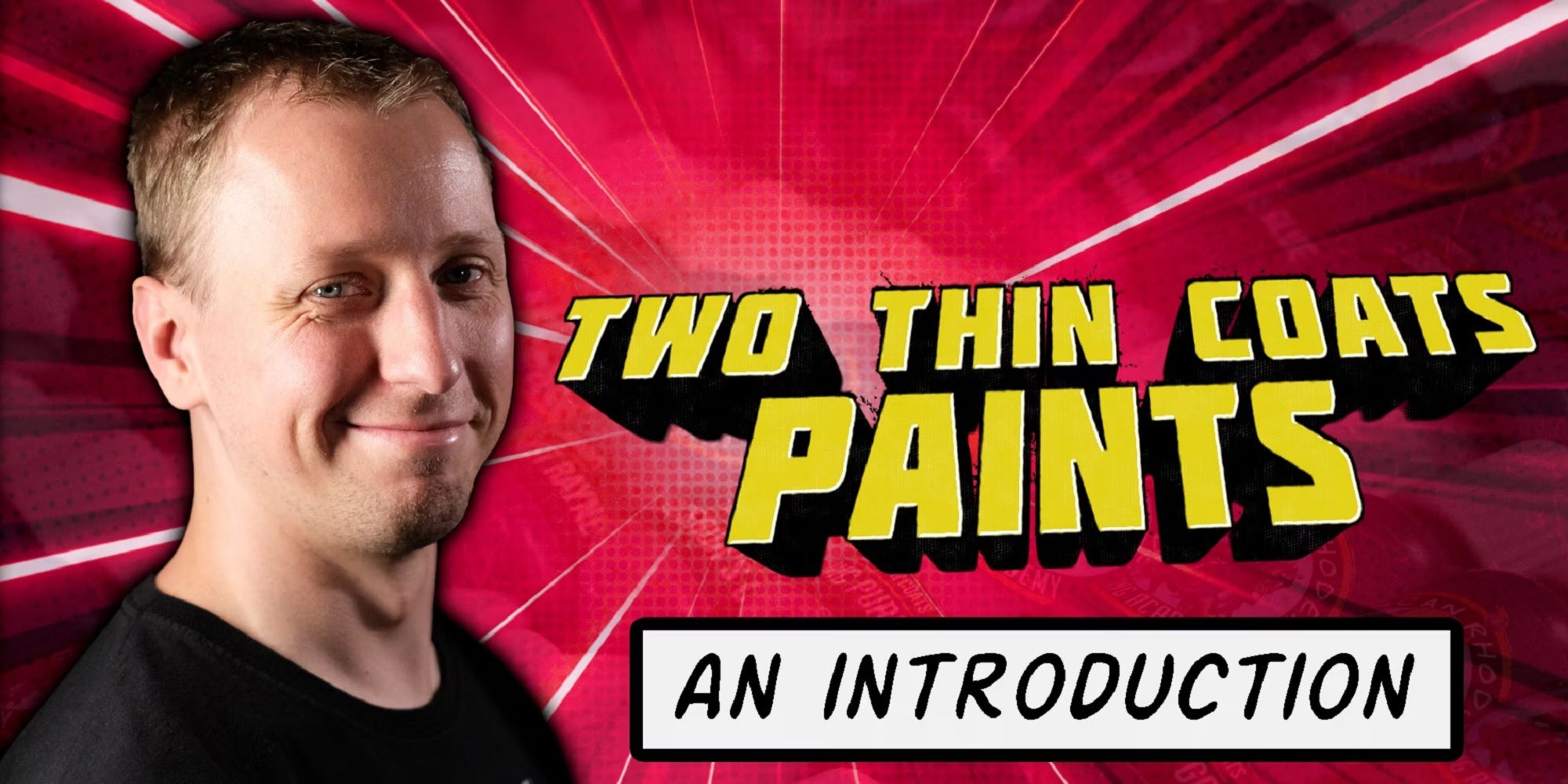 duncan rhodes thumbnail introducing his range of two thin coats paints next to his smiling face