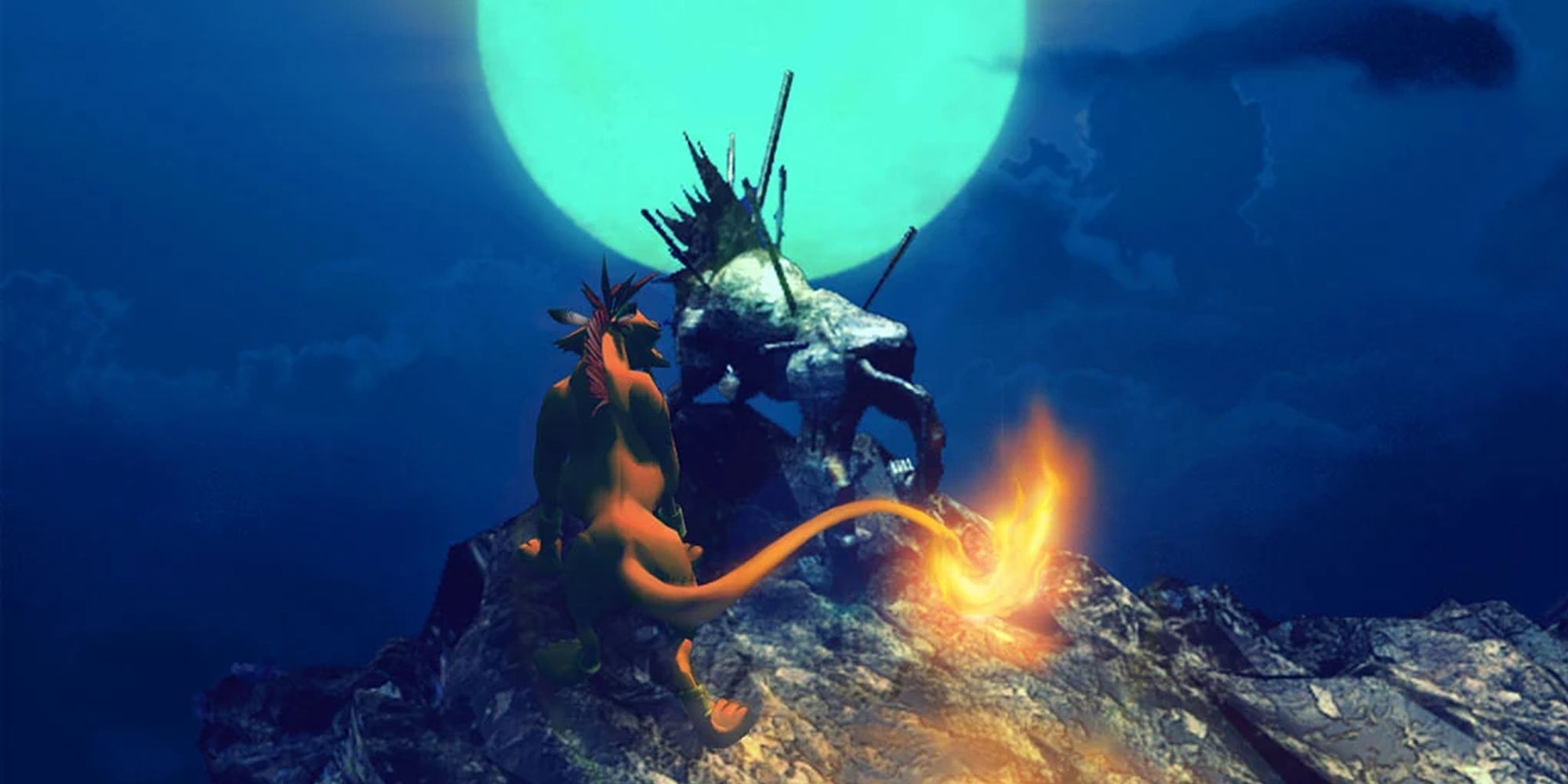 Final Fantasy 7 Red XIII With His Father