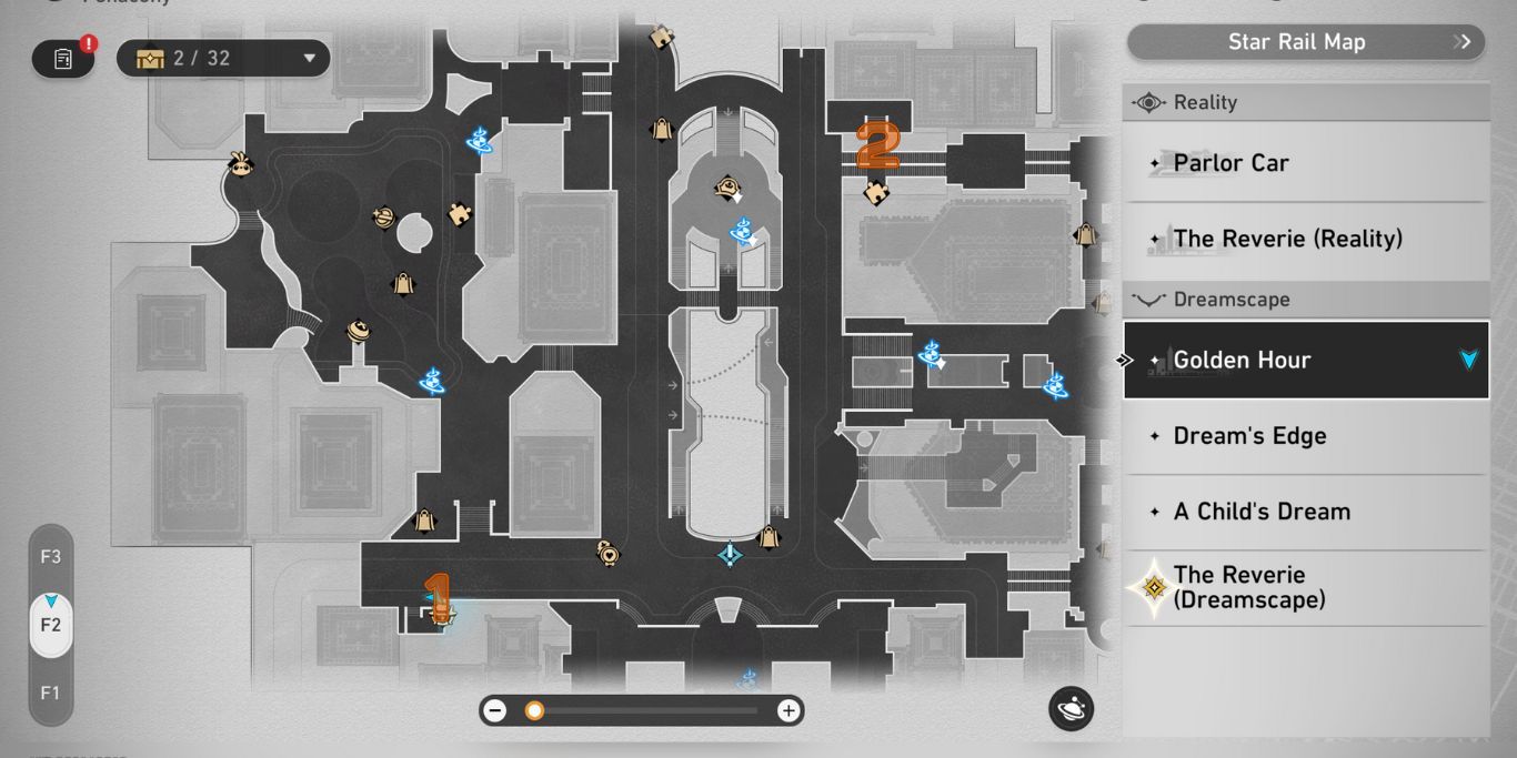 Honkai Star Rail Golden Hour Map With Lordy Trashcan Locations