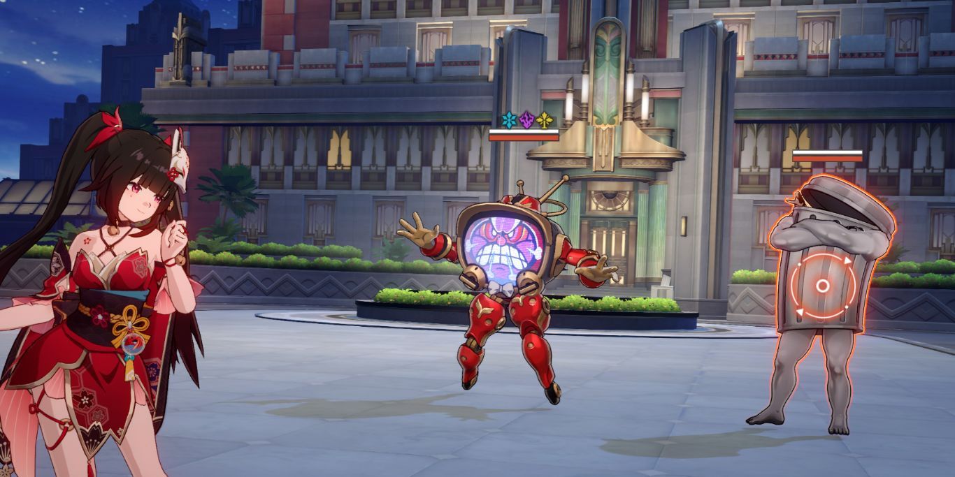 Honkai Star Rail Sparkle Fighting Against Lordy Trashcan