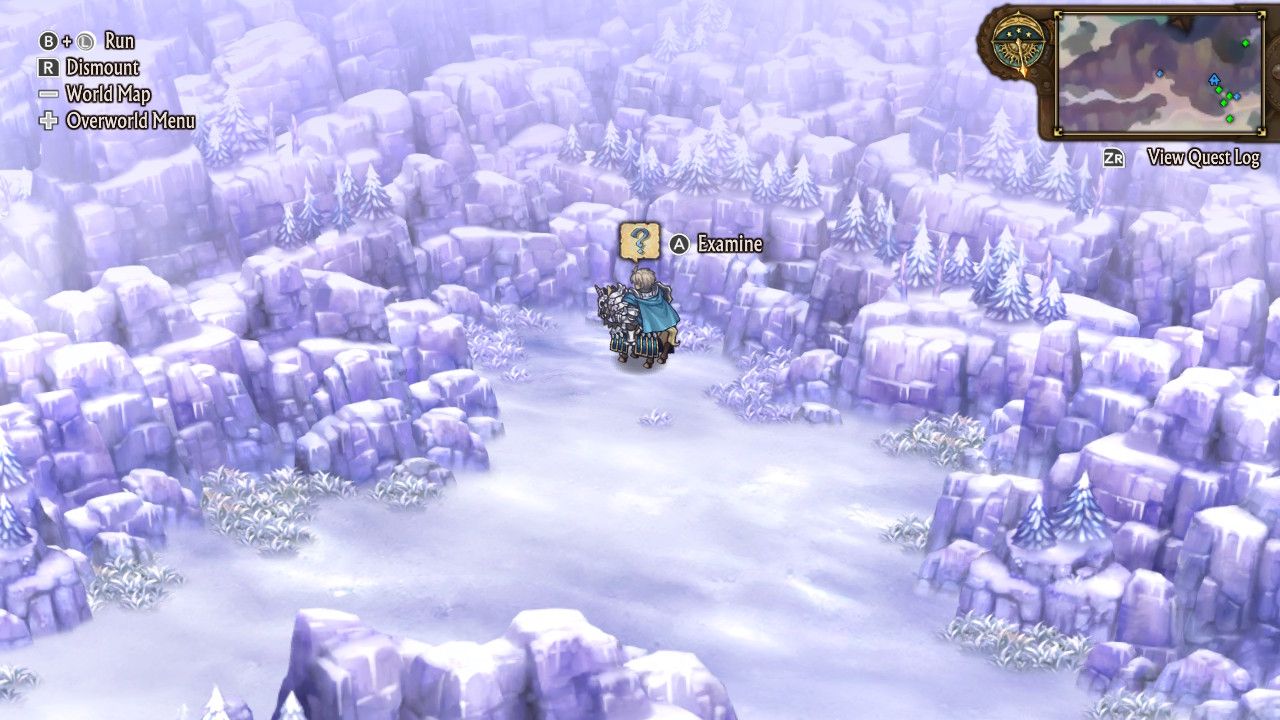 Alain in Unicorn Overlord exmaining a hidden treasure