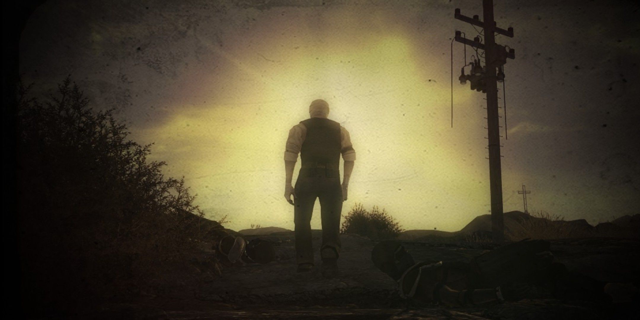 Joshua Graham Walks into the sunset