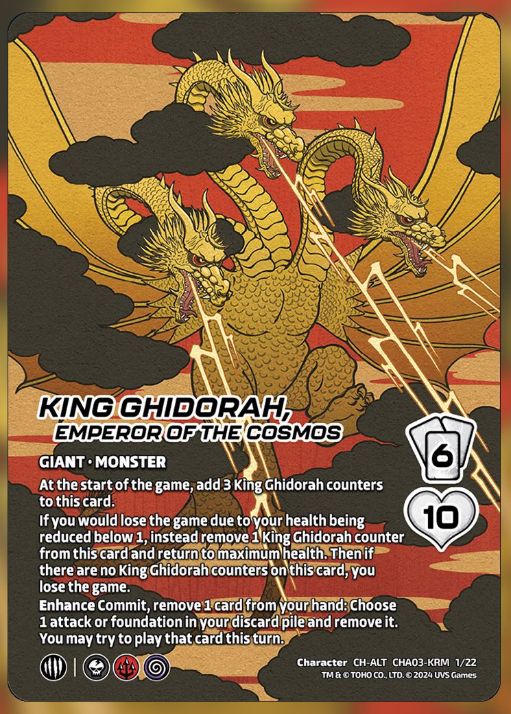 King Ghidorah, Emperor of the Cosmos Alt Art