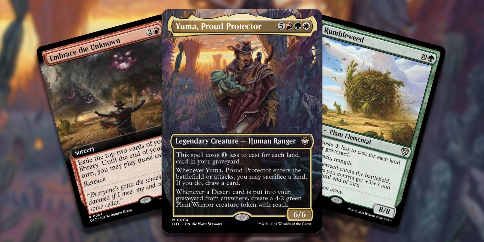 Magic The Gathering Desert Bloom Commander Cards Yuma Proud Protector