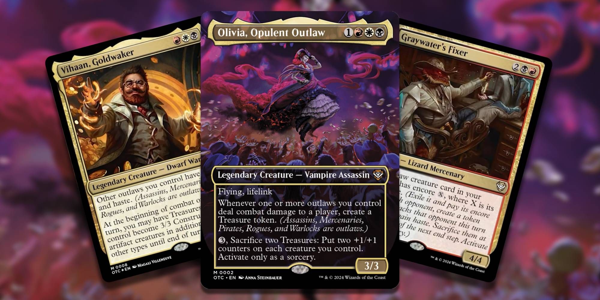 Magic The Gathering Most Wanted Commander Cards Olivia Opulent Outlaw