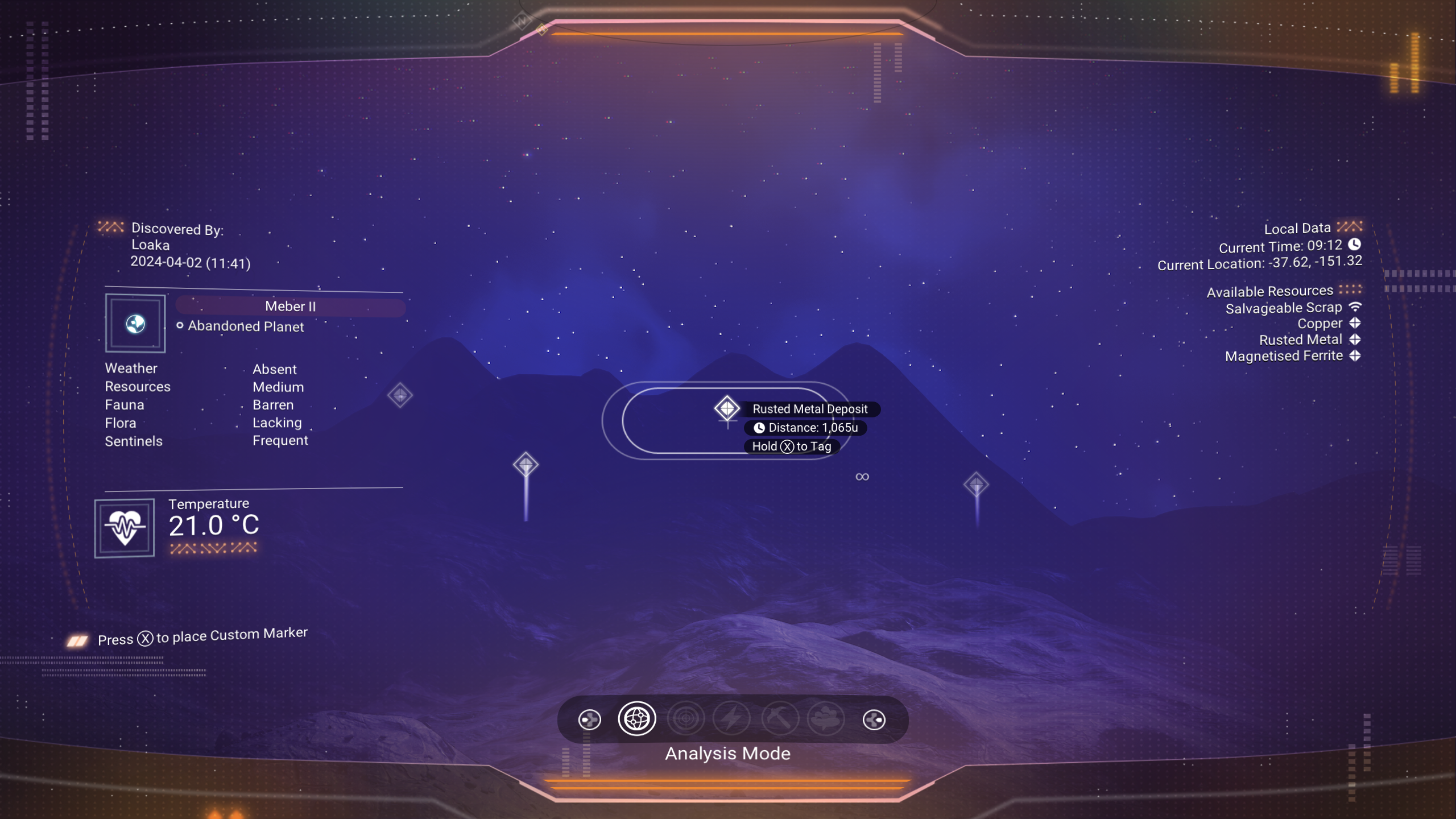 No Man's Sky Dead World Rusted Metal Deposit