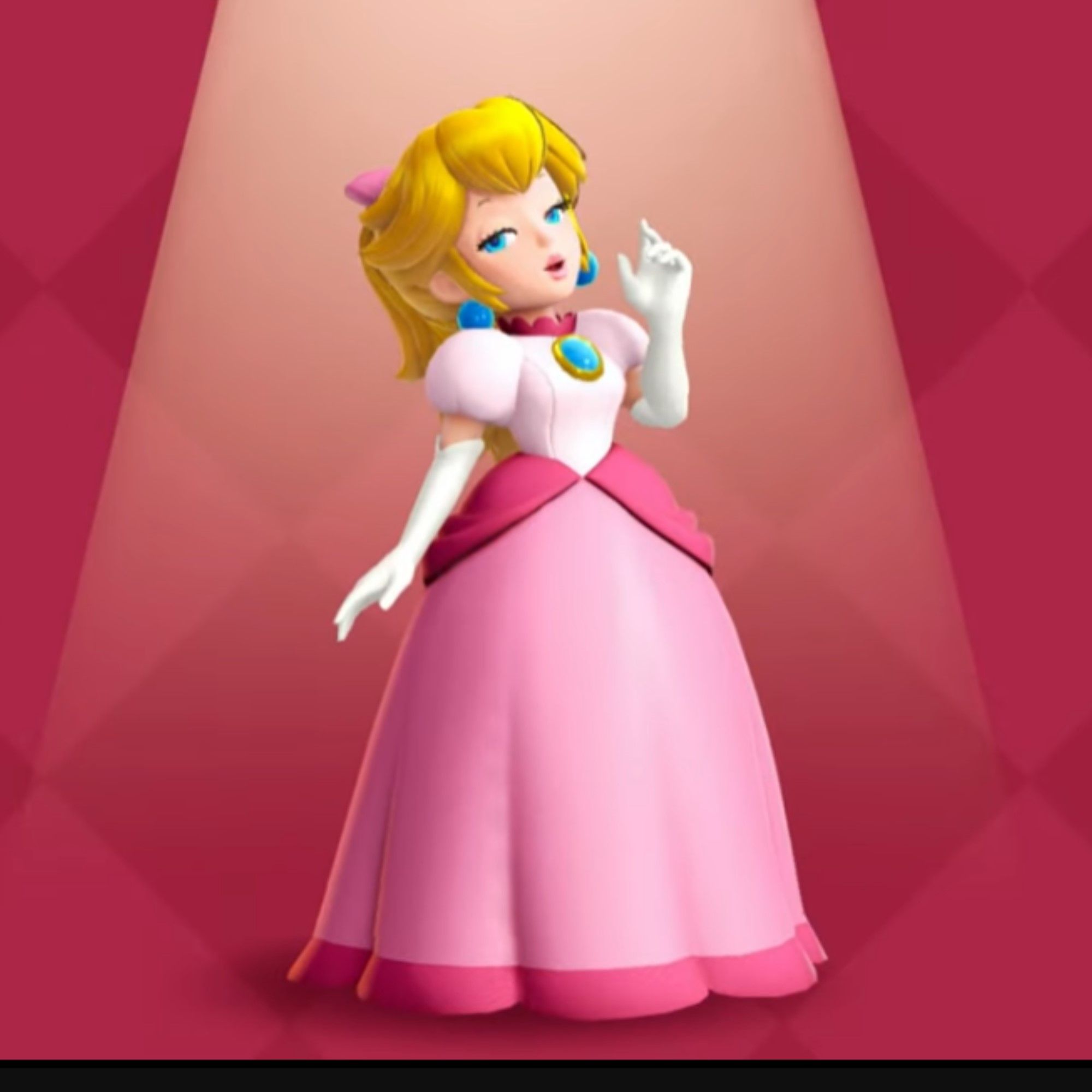 Princess Peach in a dress in Princess Peach: Showtime!