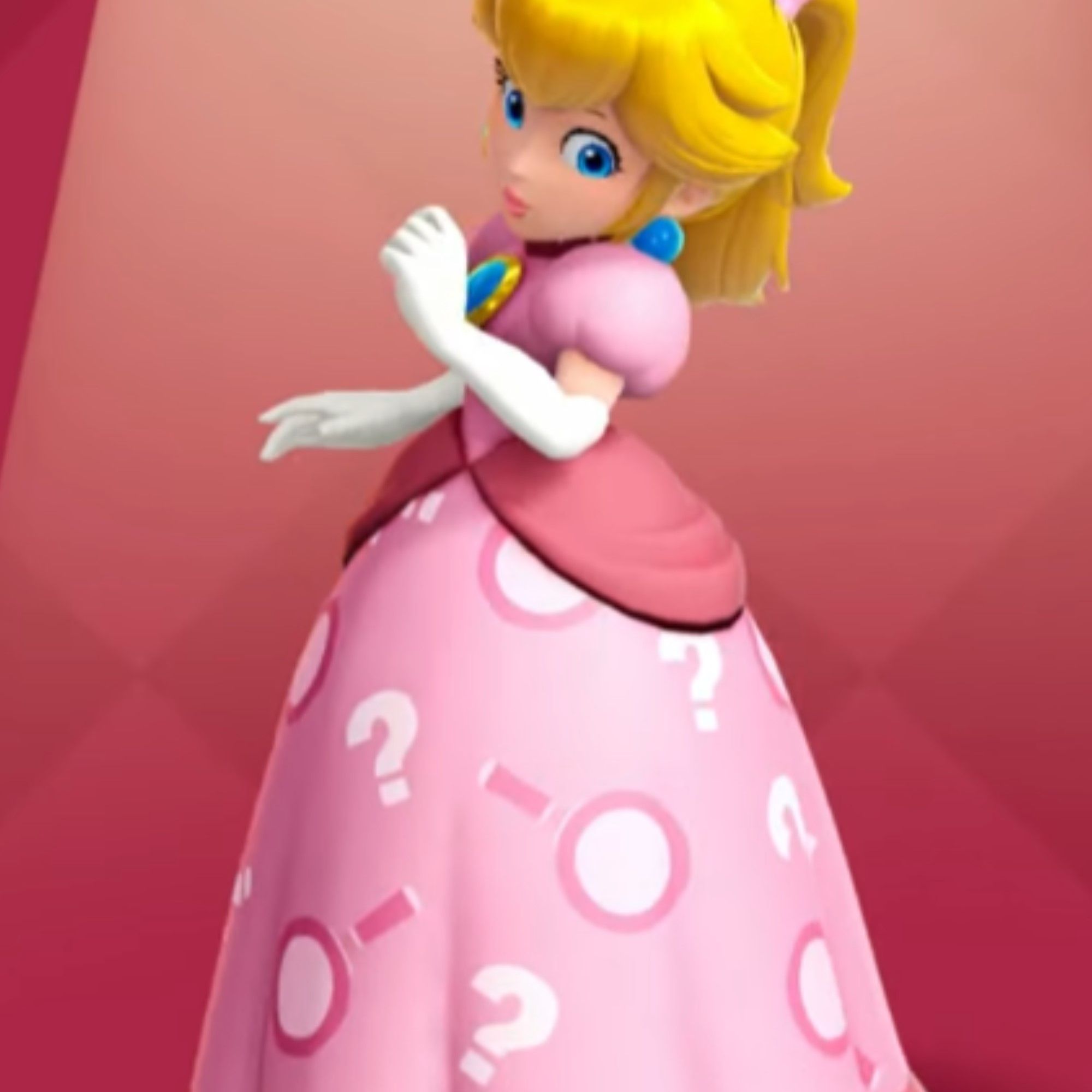 Princess Peach in a dress in Princess Peach: Showtime!
