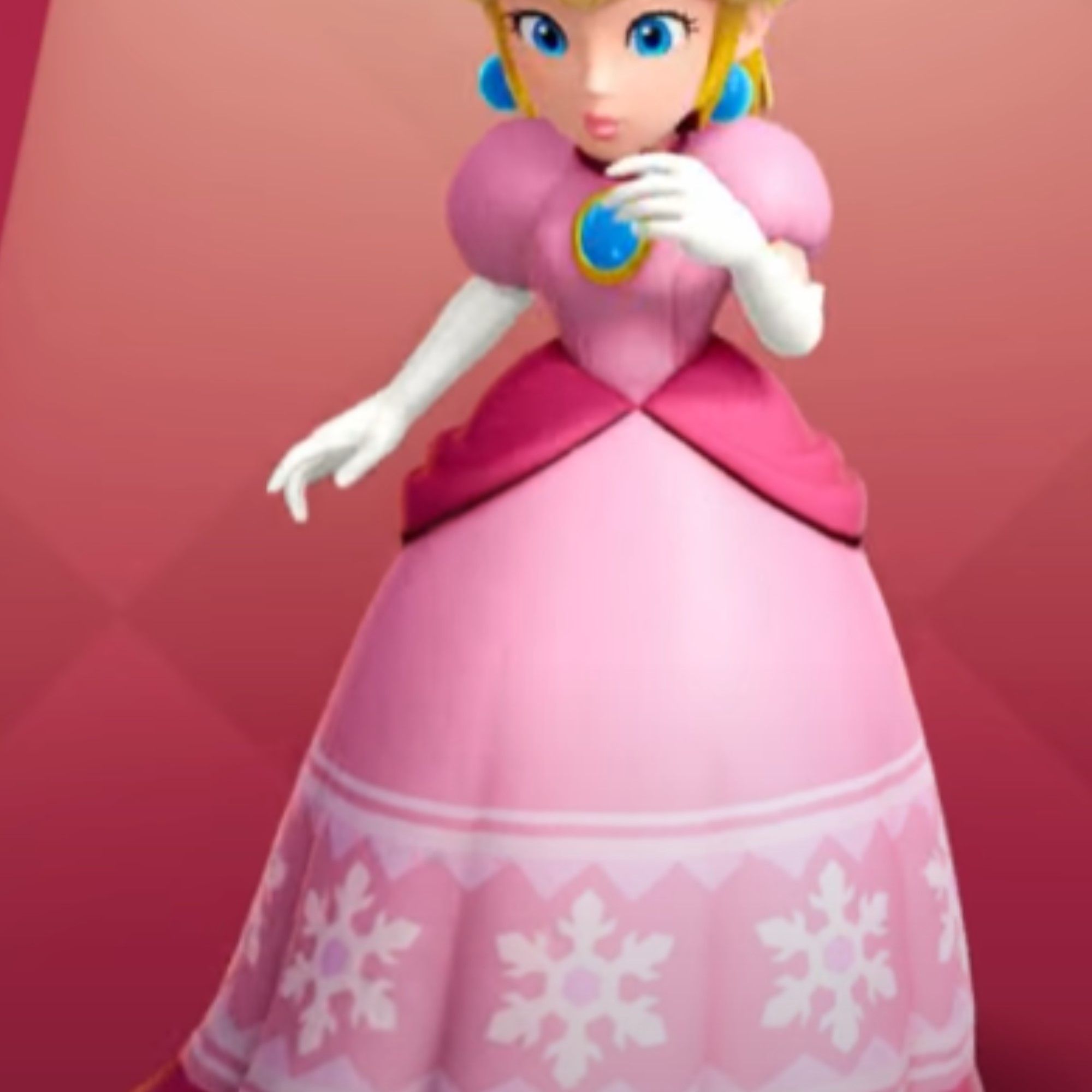 Princess Peach in a dress in Princess Peach: Showtime!