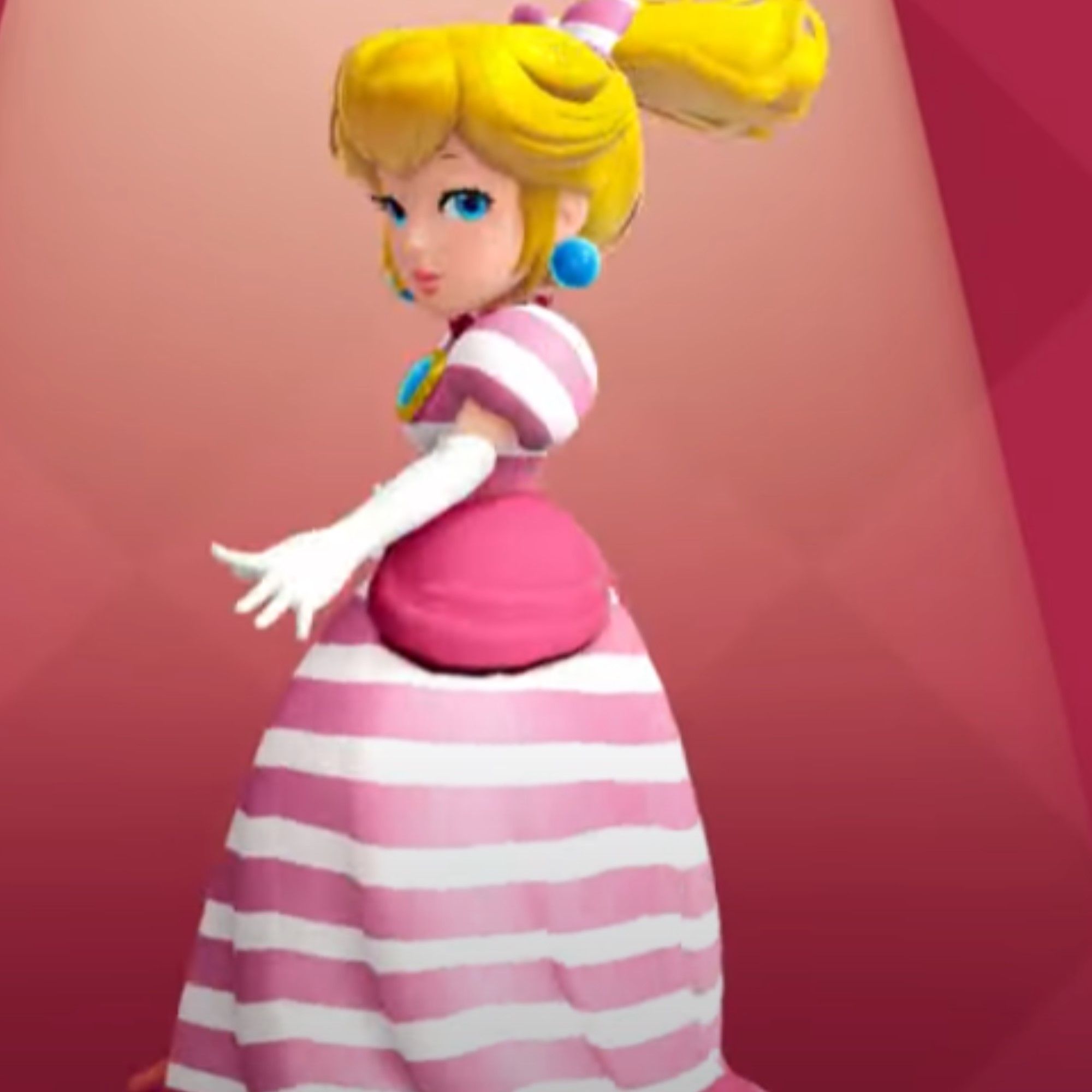 Princess Peach in a dress in Princess Peach: Showtime!
