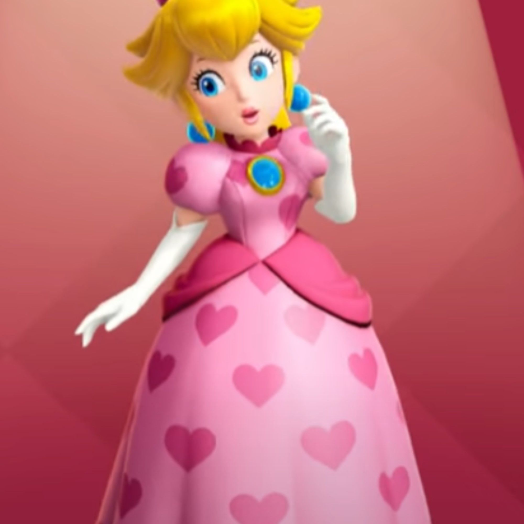 Princess Peach in a dress in Princess Peach: Showtime!