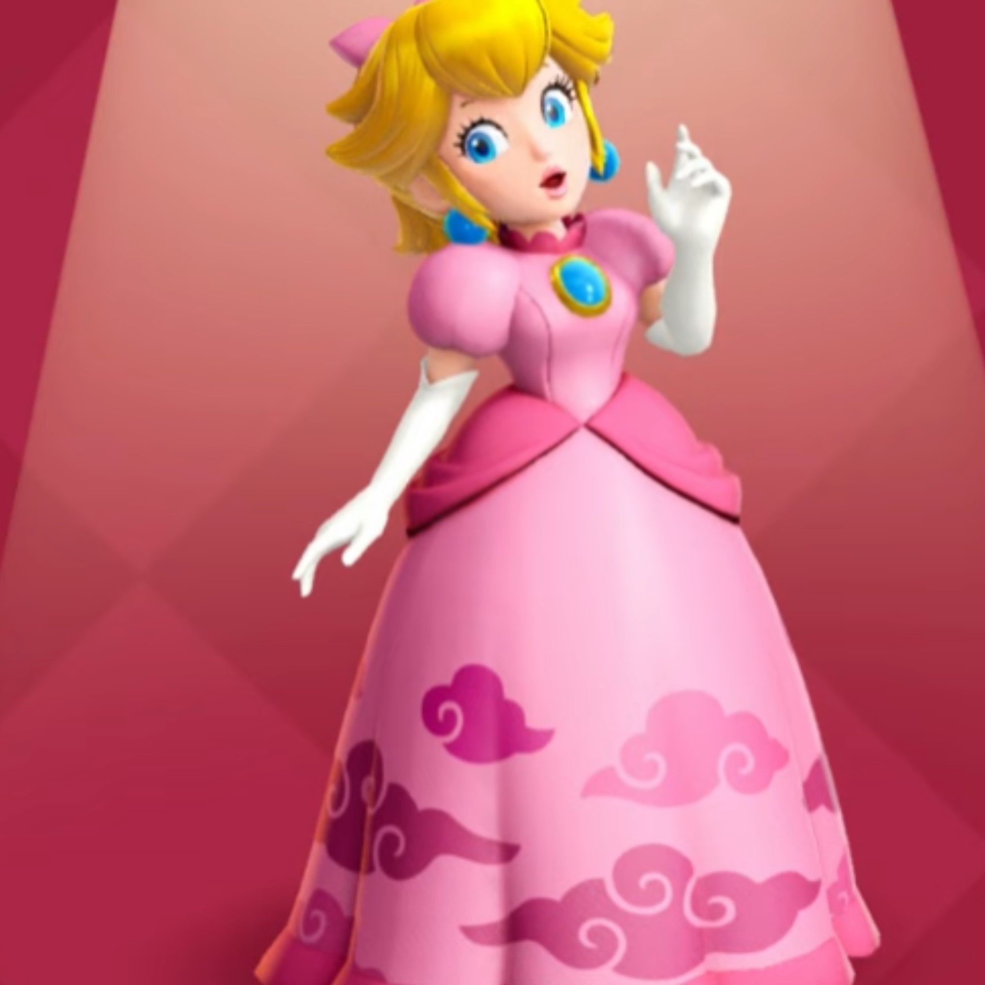 Princess Peach in a dress in Princess Peach: Showtime!