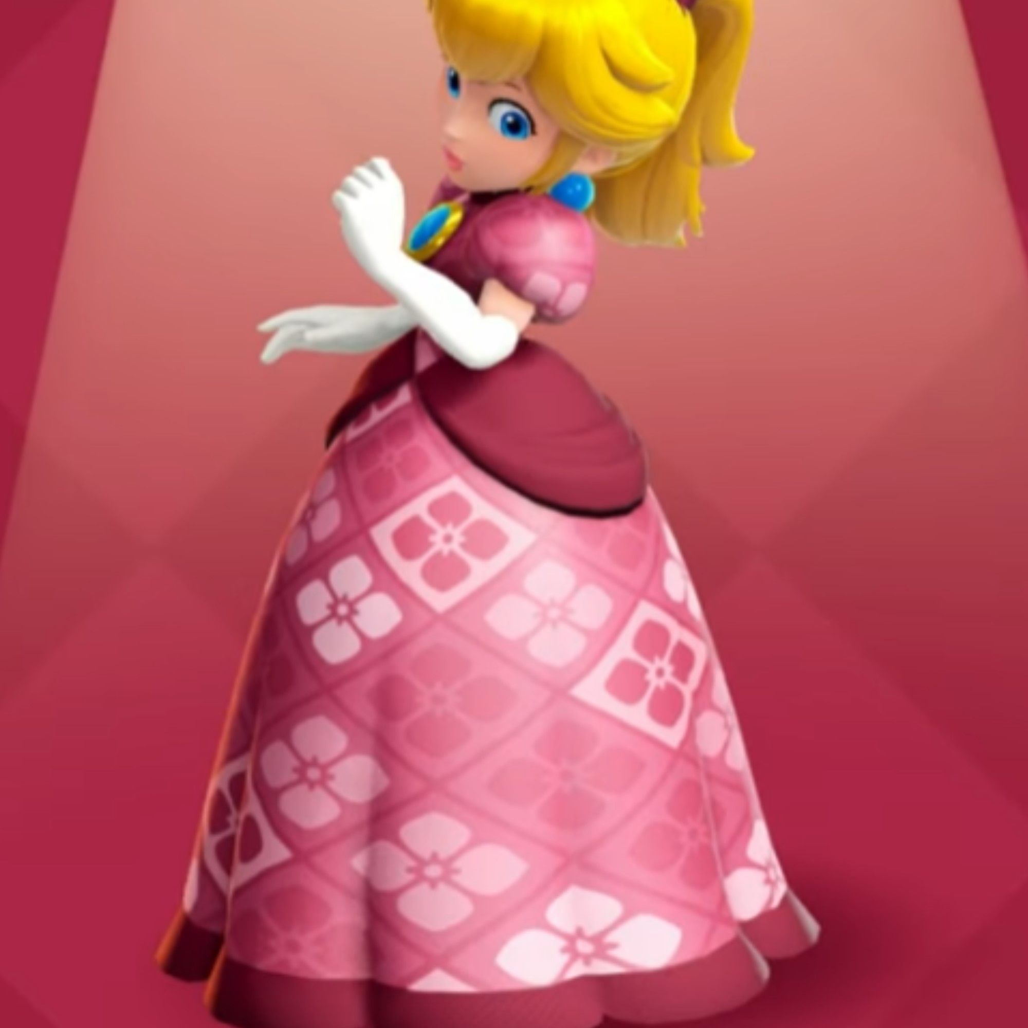 Princess Peach in a dress in Princess Peach: Showtime!