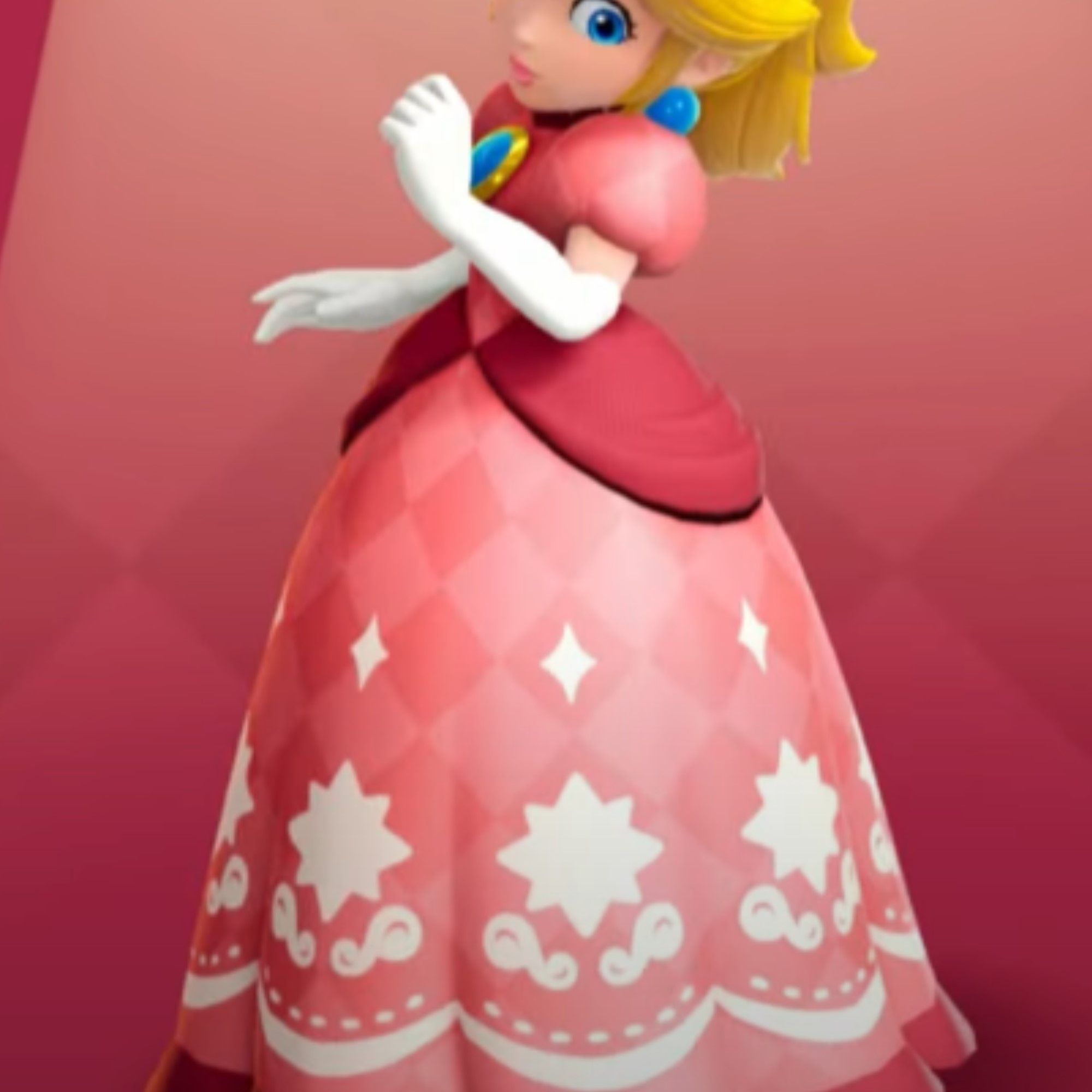 Princess Peach in a dress in Princess Peach: Showtime!