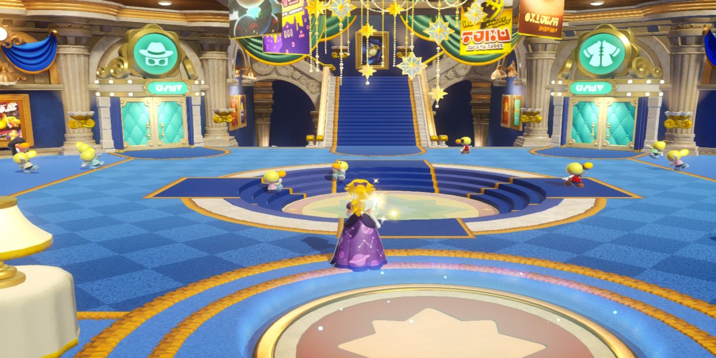 Peach in the main lobby from Princess Peach Showtime!