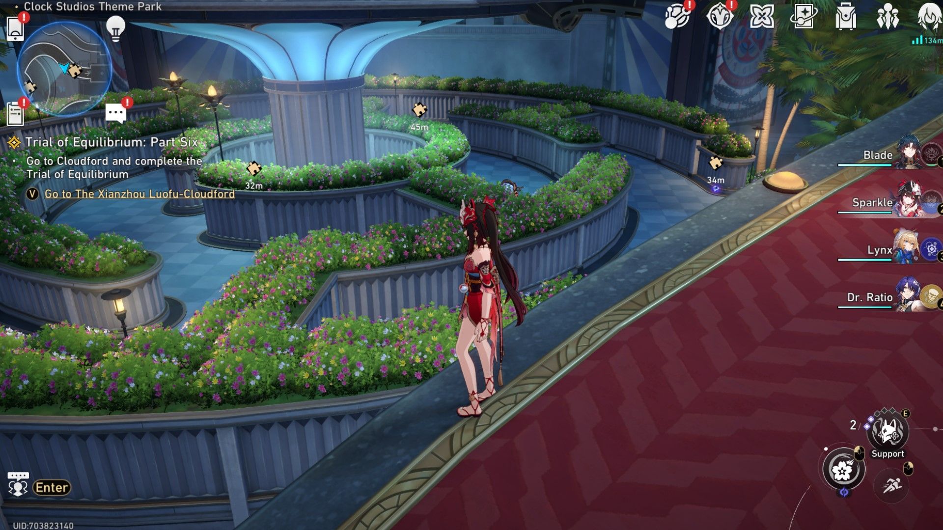 Puzzle Pieces are scattered around a maze in Star Rail.
