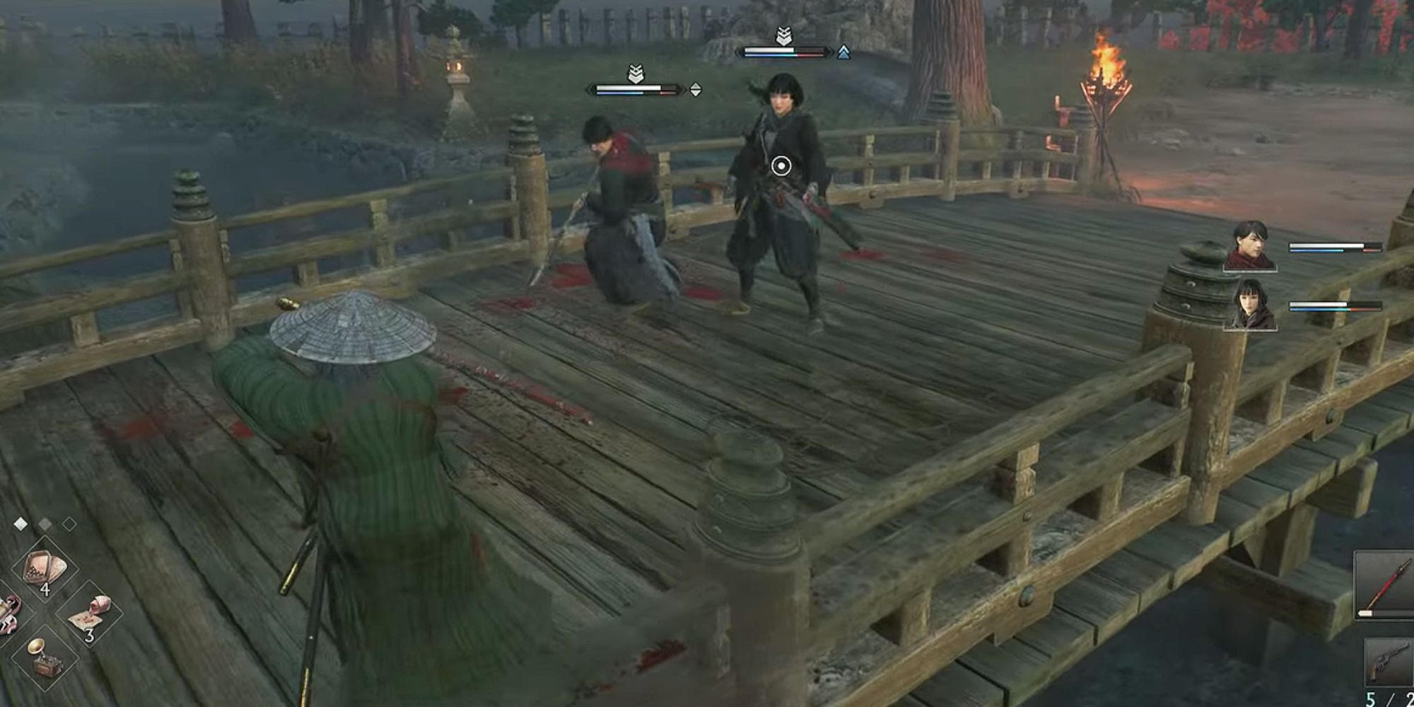 Sayori and Ushio fighting in Rise of the Ronin
