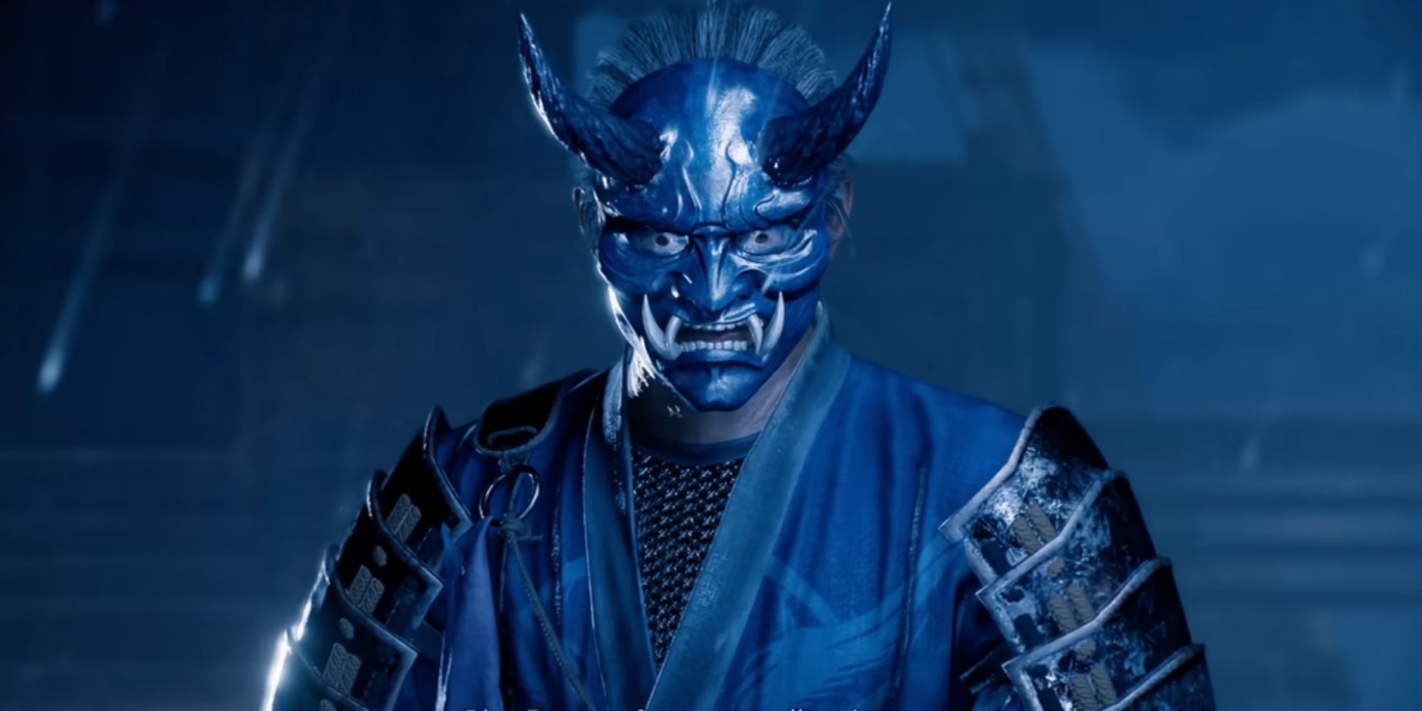 The Blue Demon close up in Rise of The Ronin