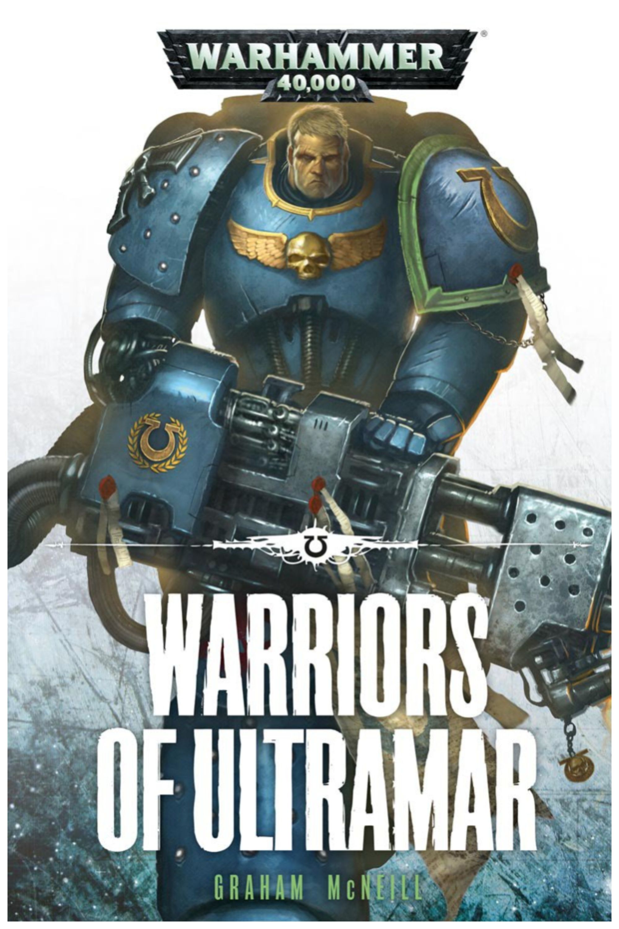 The cover of Graham McNeill's Warriors of Ultramar novel.