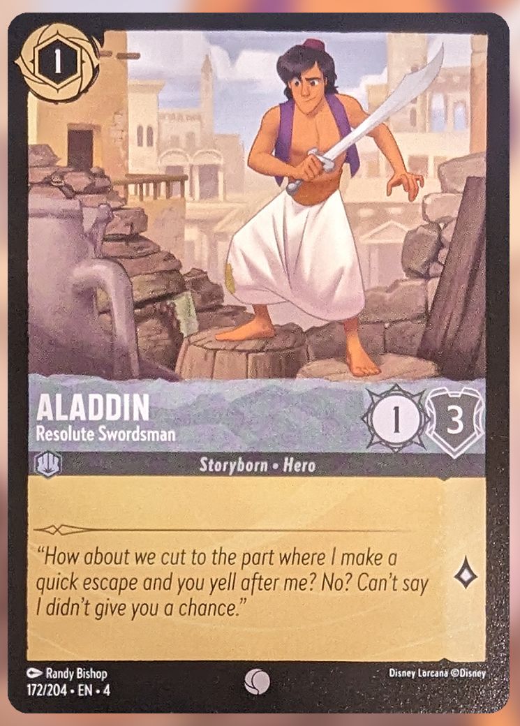 Aladdin, Resolute Swordsman