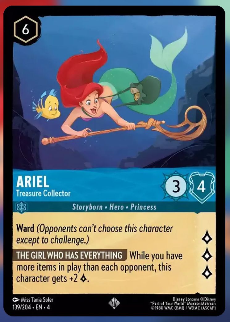 Ariel, Treasure Collector