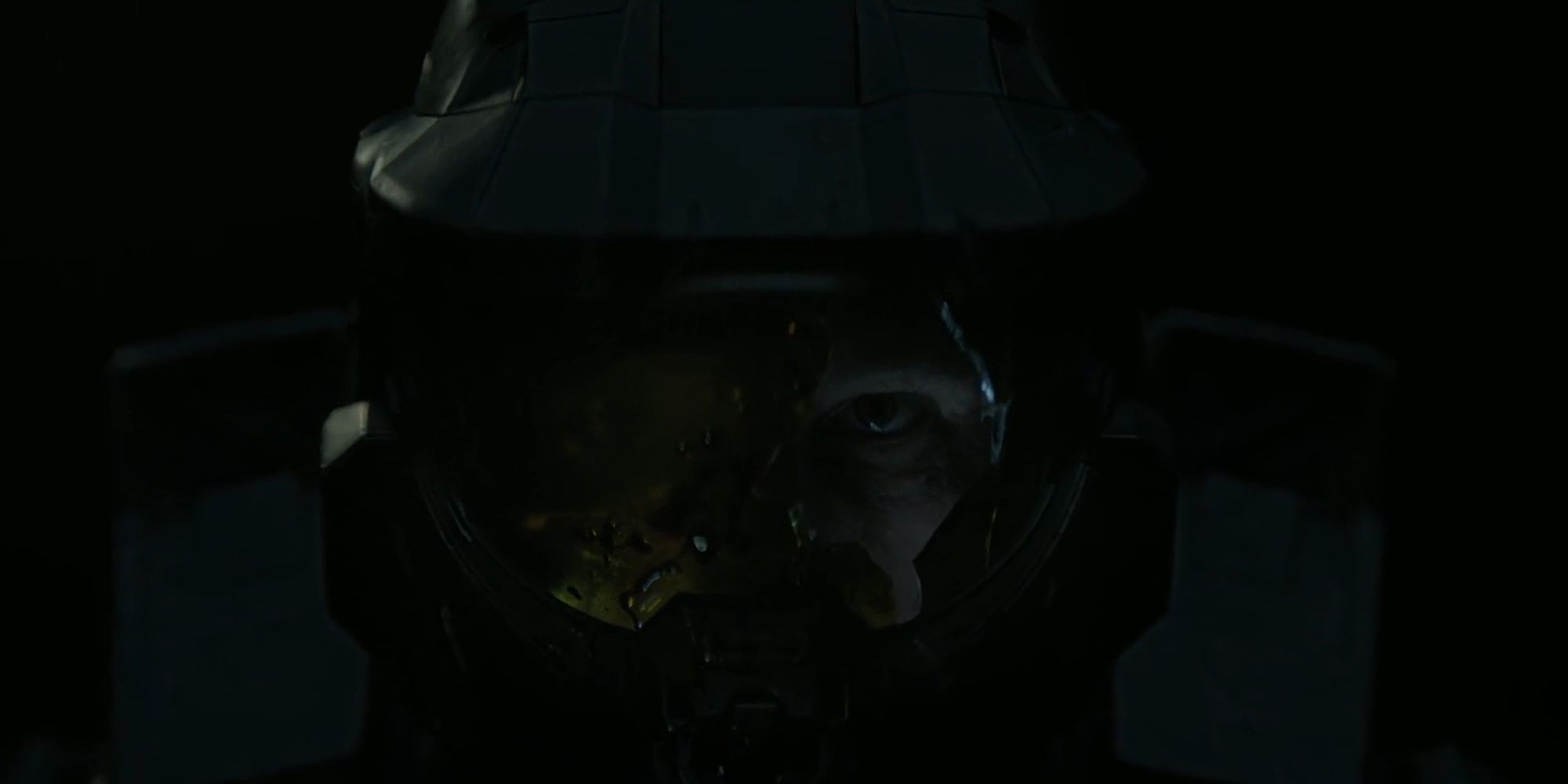 Halo: The TV Show - The Smashed Visor Of Master Chiefs Helmet
