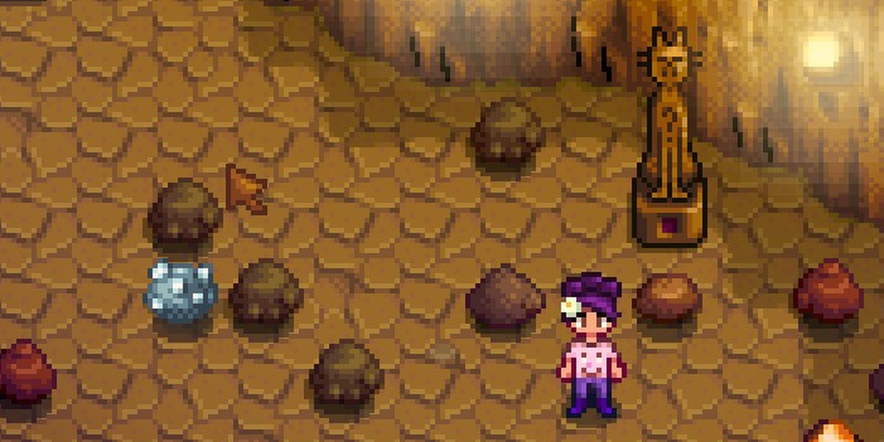 Calico Statue in Skull Cavern During Festival