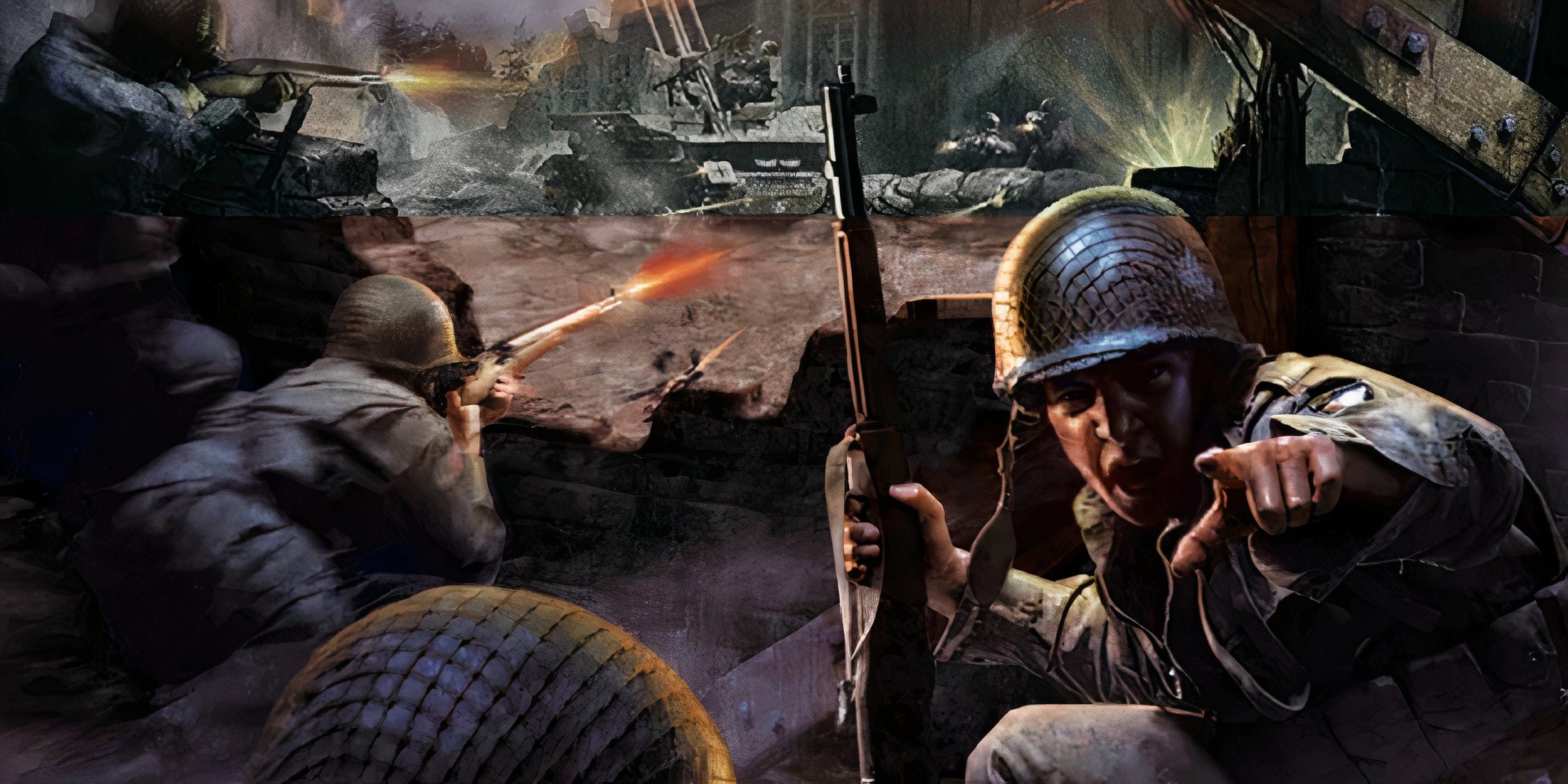 Call Of Duty Classic Cover showing soldiers in a trench