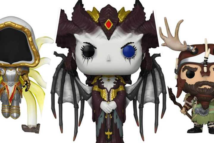 The Inarius, Lilith, and Druid Funko Pop! Figures.